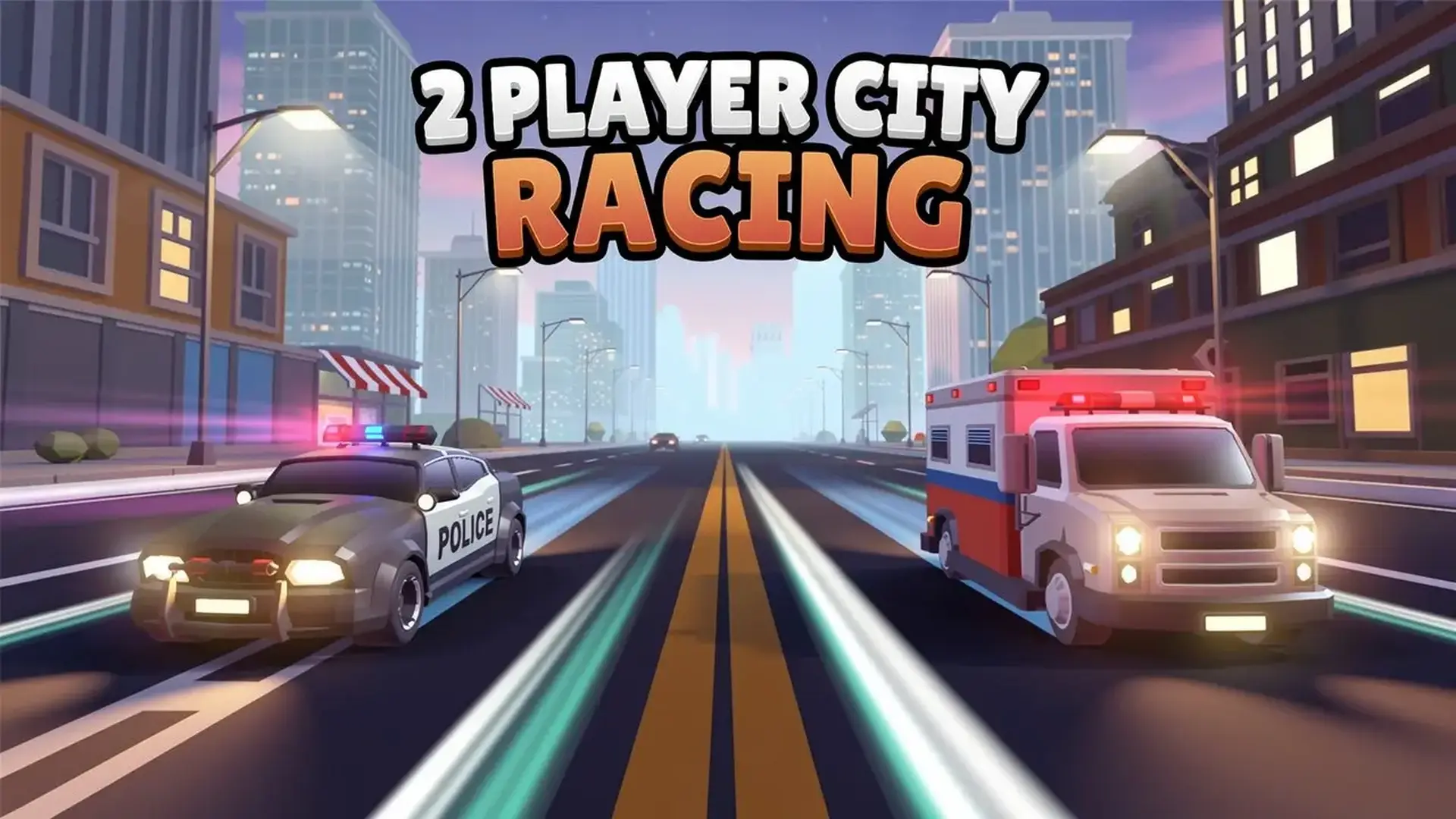 2 Player City Racing - Carreras arcade urbanas con juego