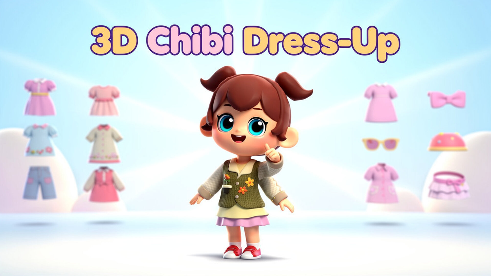 3D Chibi Dress-Up - Simulador Moda Anime juego