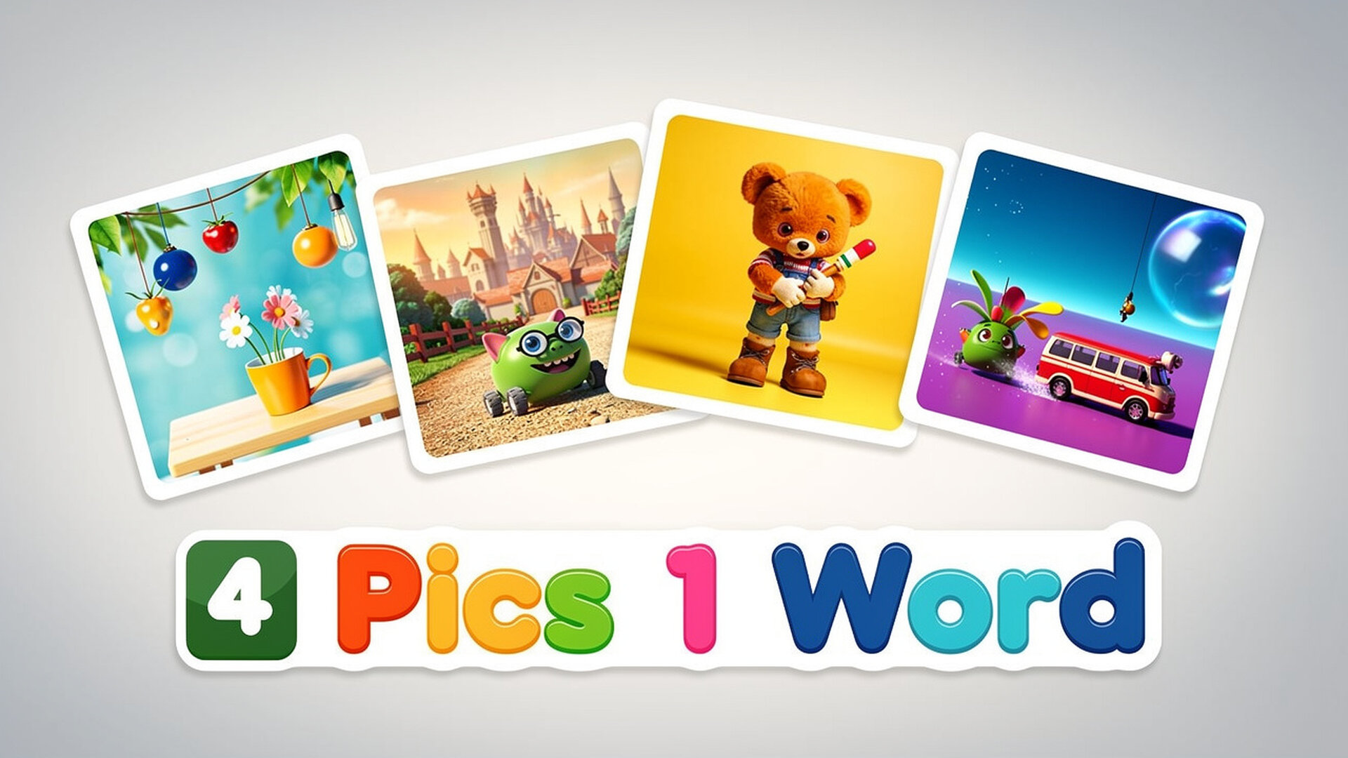 4 Pics 1 Word - لعبة ألغاز ذكاء وتحدي كلمات
