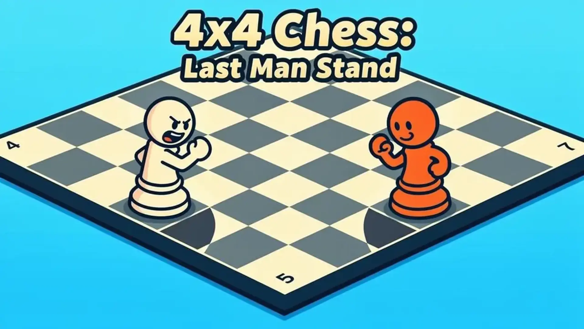4x4 Chess: Last Man Stand - 极速策略对决：在4x4方格棋盘上，智取强敌，成为唯一幸存的战术大师！ 游戏