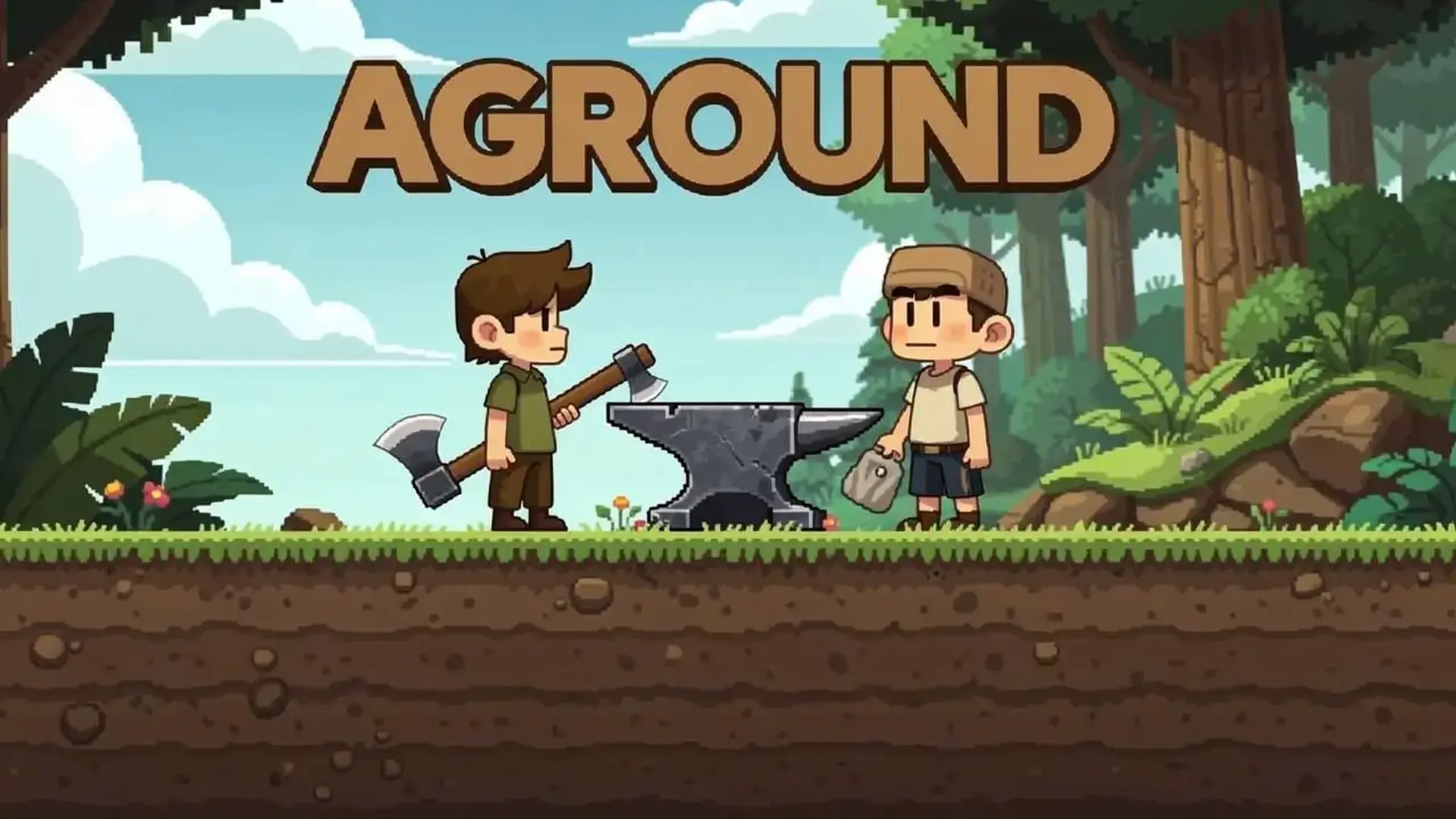 Aground - RPG supervivencia pixel juego