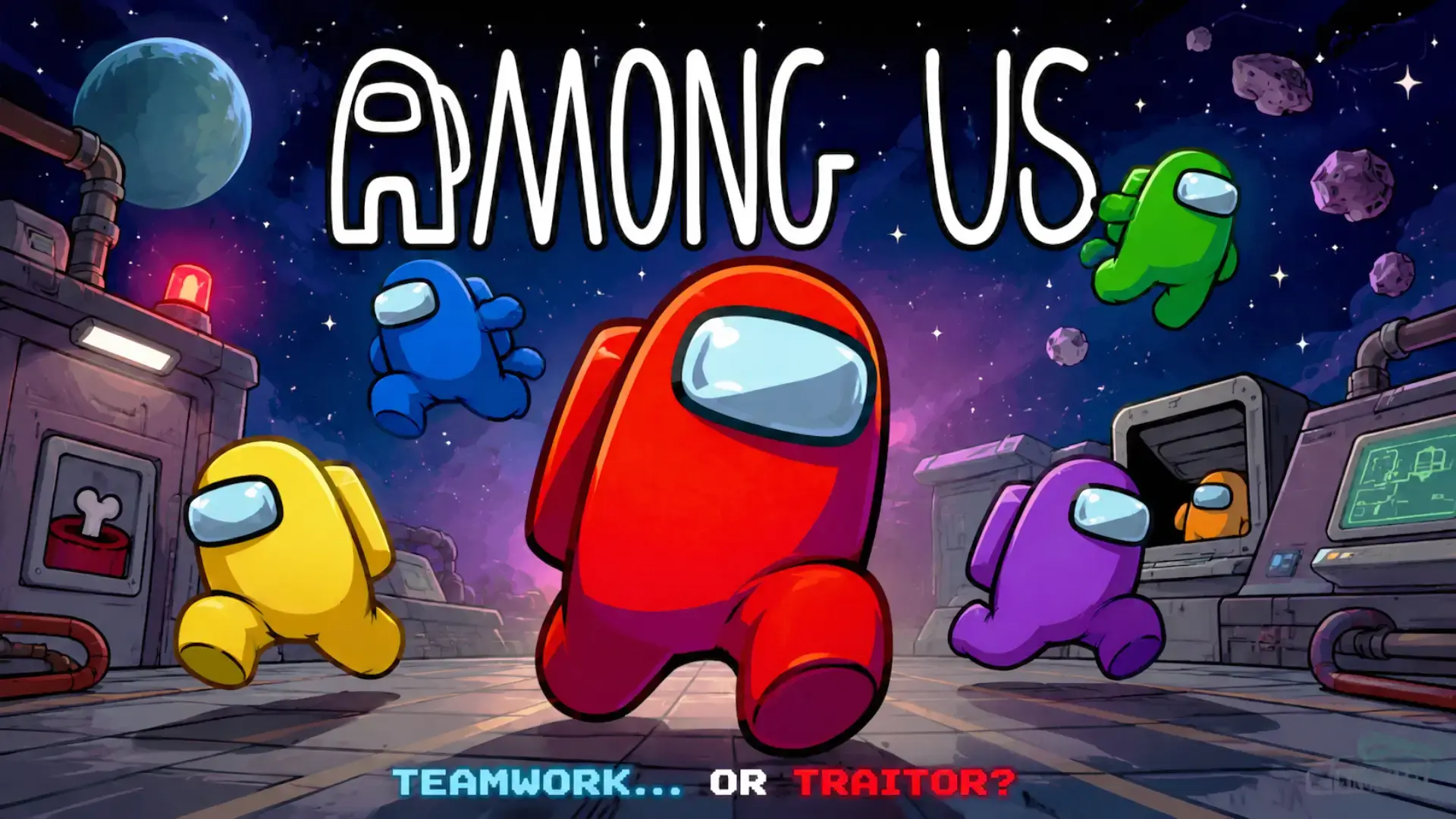 Among US - لعبة خداع وتخفي جماعية اكشف
