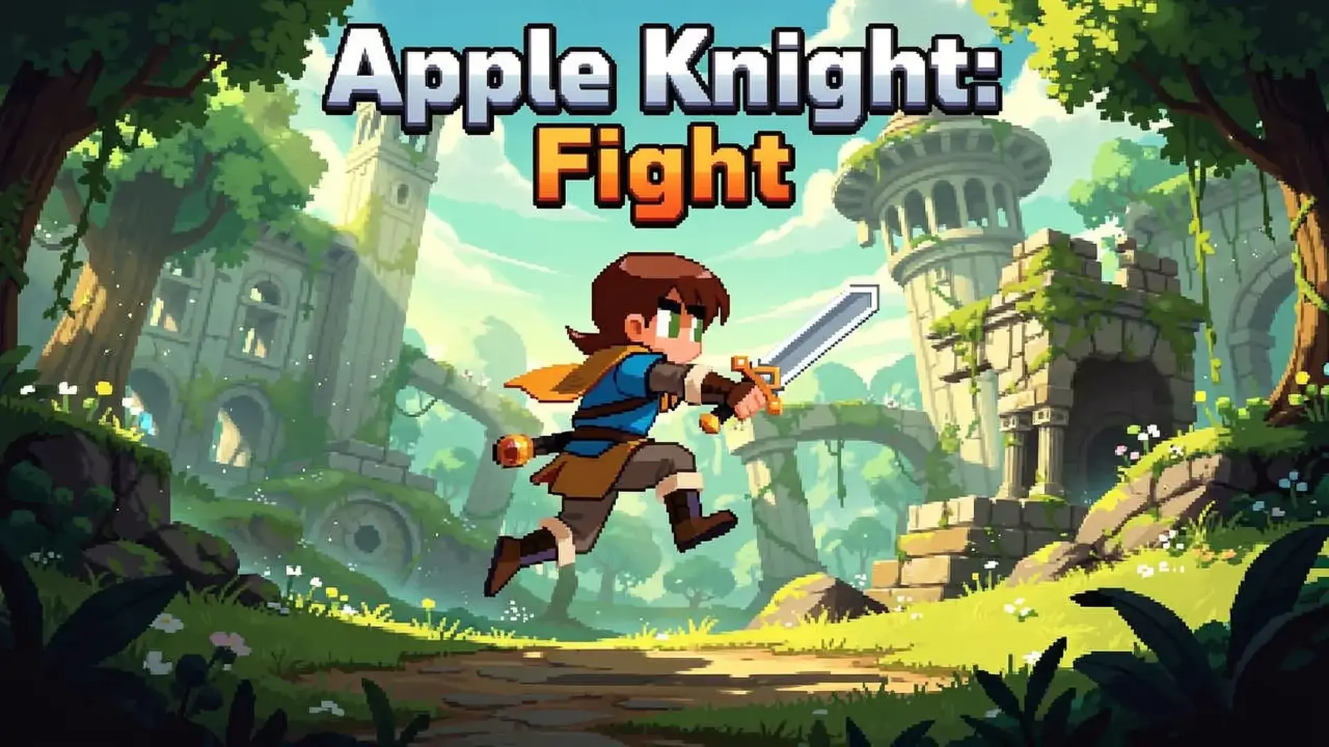 Apple Knight: Fight - لعبة منصات وأكشن بكسل