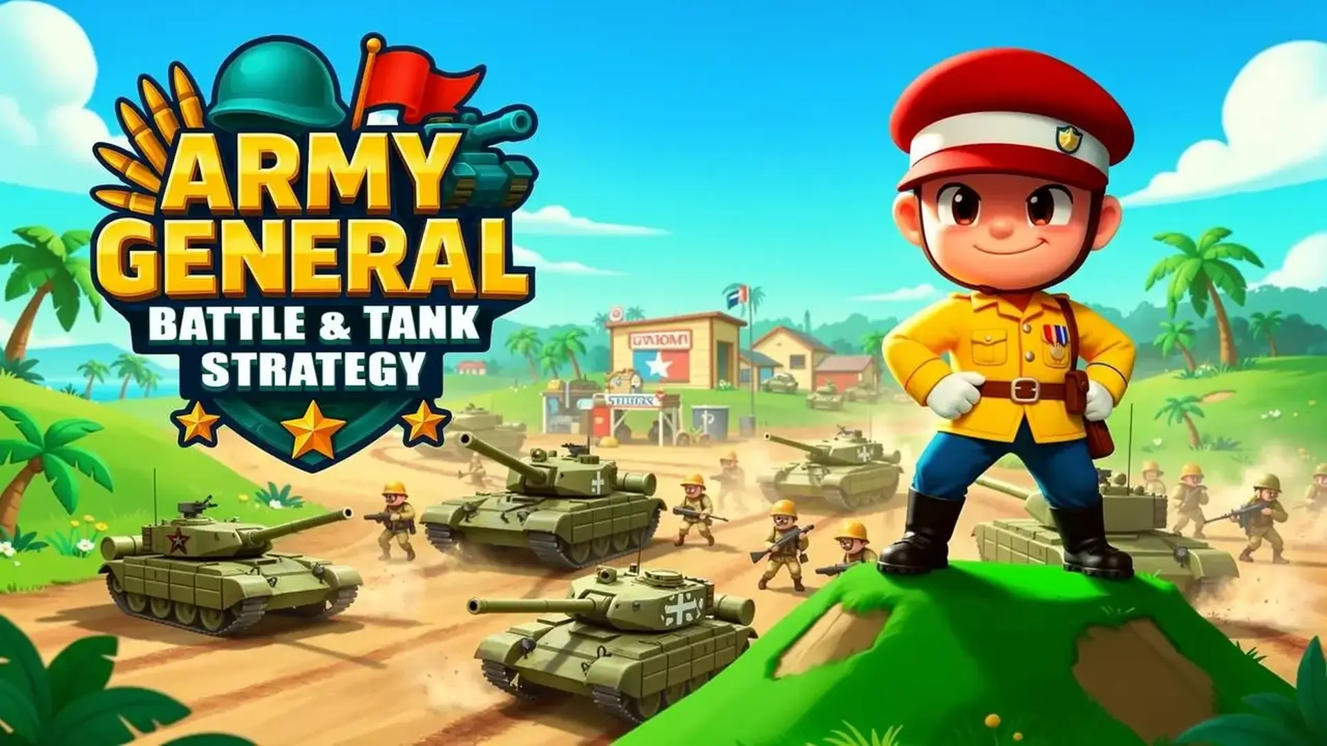 Army General: Battle & Tank Strategy - 指挥钢铁洪流，运用史诗战术征服群岛，成为陆战之王！ 游戏