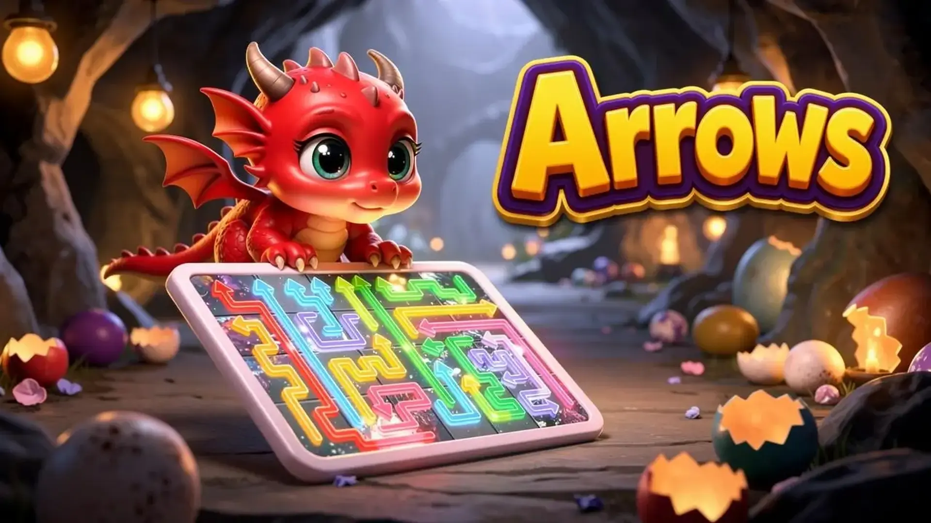 Arrows - 箭头逻辑谜题：滑动方块，解开烧脑布局，免费在线锻炼你的空间思维能力！ 游戏