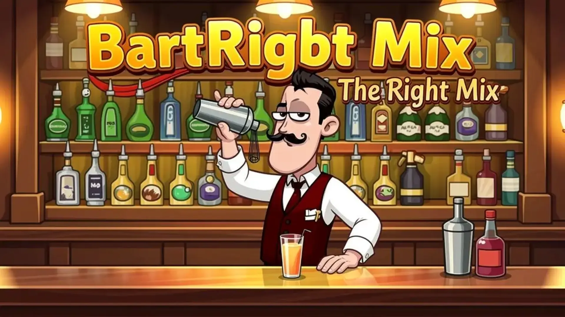Bartender The Right Mix - 创意模拟经营：化身传奇调酒师Miguel，解锁神秘鸡尾酒配方，体验超魔性的爆笑结局！ 游戏