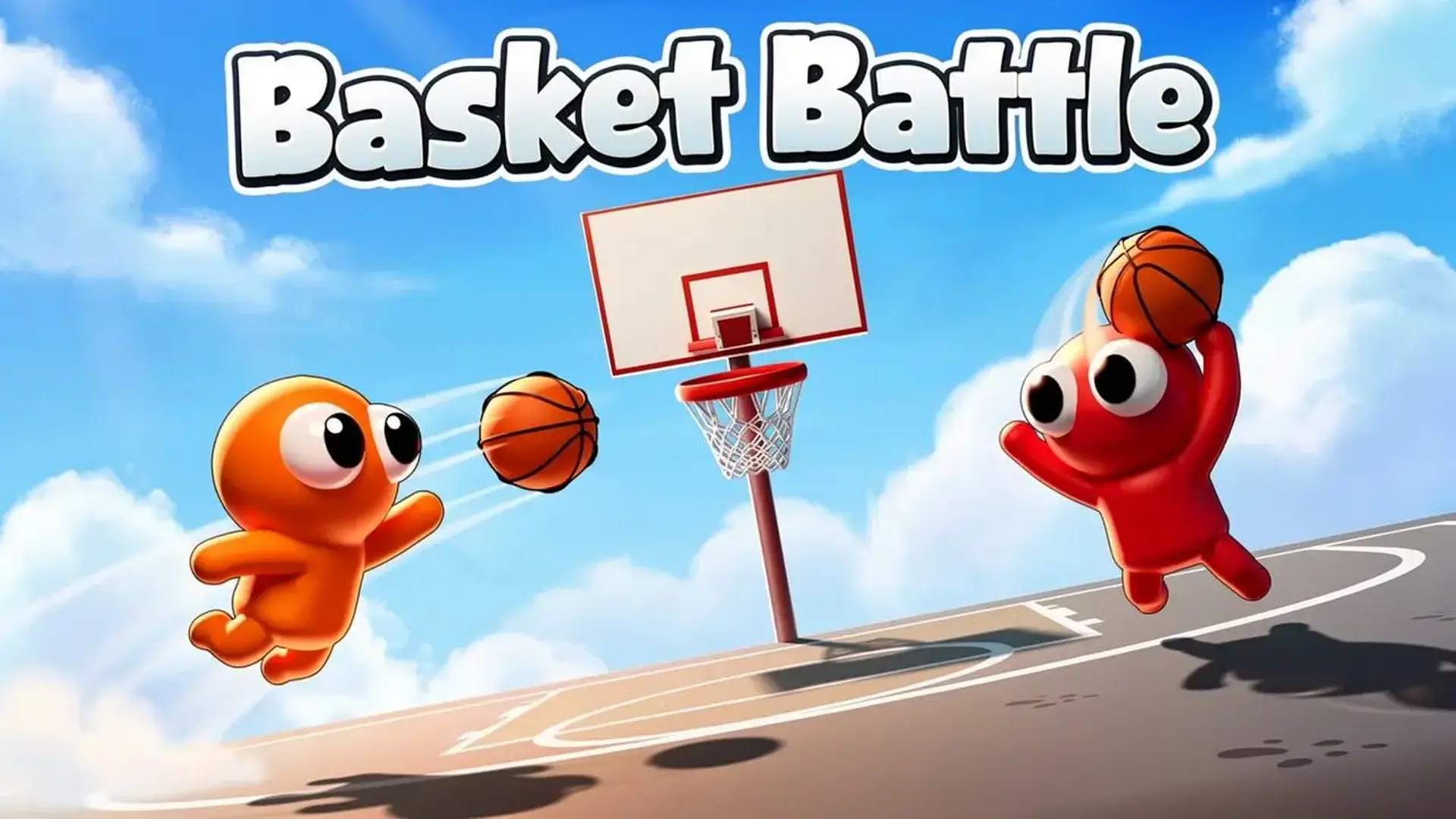 Basket Battle - 魔性物理篮球竞技：在刺激的 1v1 巅峰对决中，利用碰撞技巧智取对手，开启全能进球模式。 游戏