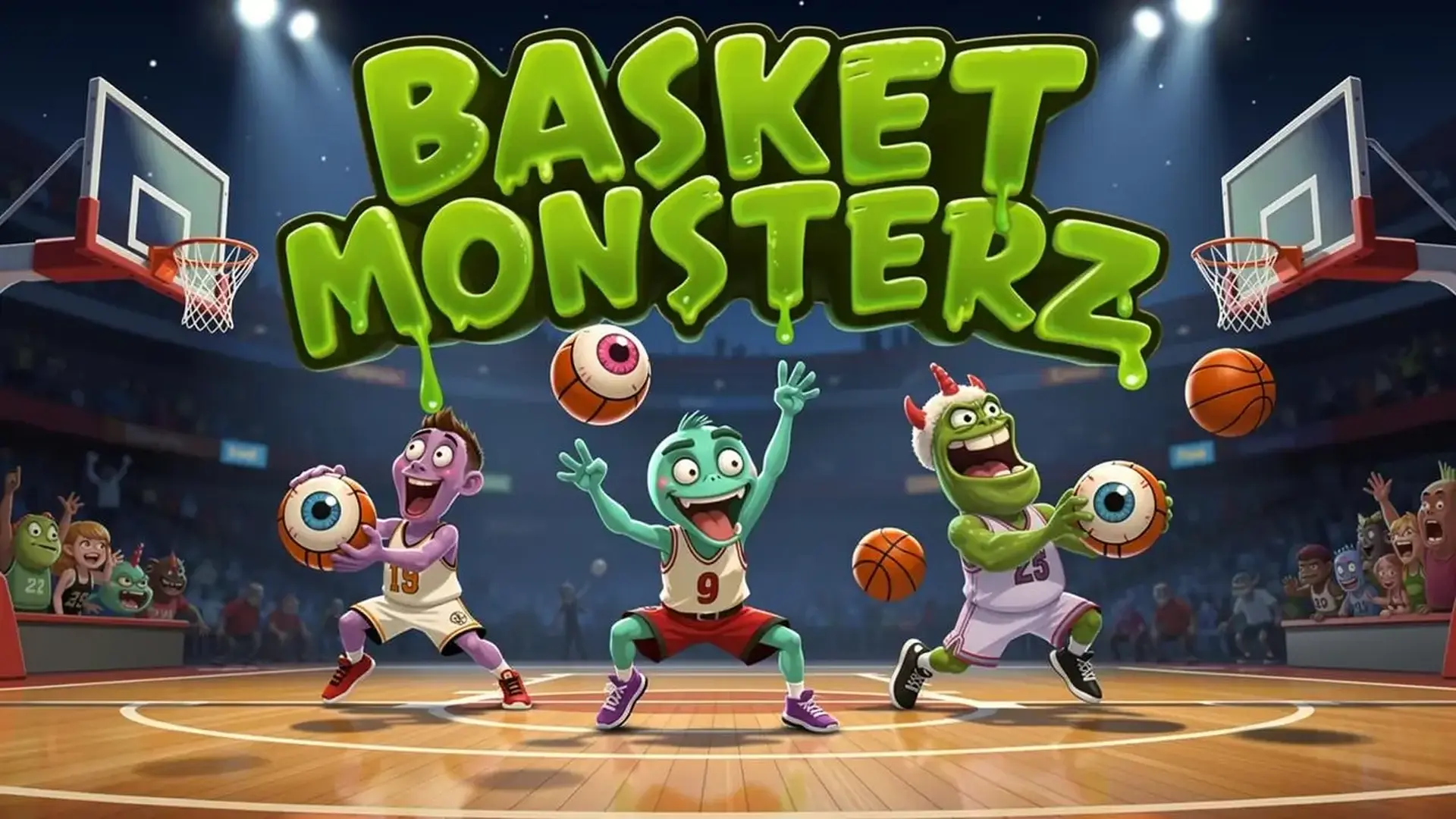 Basket Monsterz - モンスターと1vs1で対決！物理演算を駆使してシュートを決め、トーナメントを勝ち抜け。 ゲーム