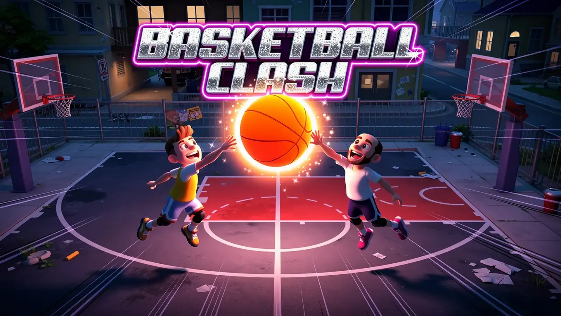 Basketball Clash - لعبة تحدي كرة سلة واقعي