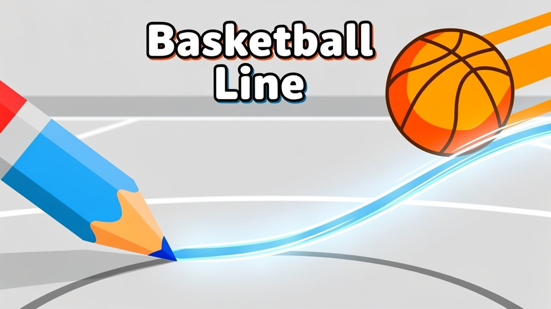 Basketball Line - 物理划线益智游戏：指尖勾勒完美轨迹，收集宝石并掌握投篮艺术，挑战你的脑力极限！ 游戏