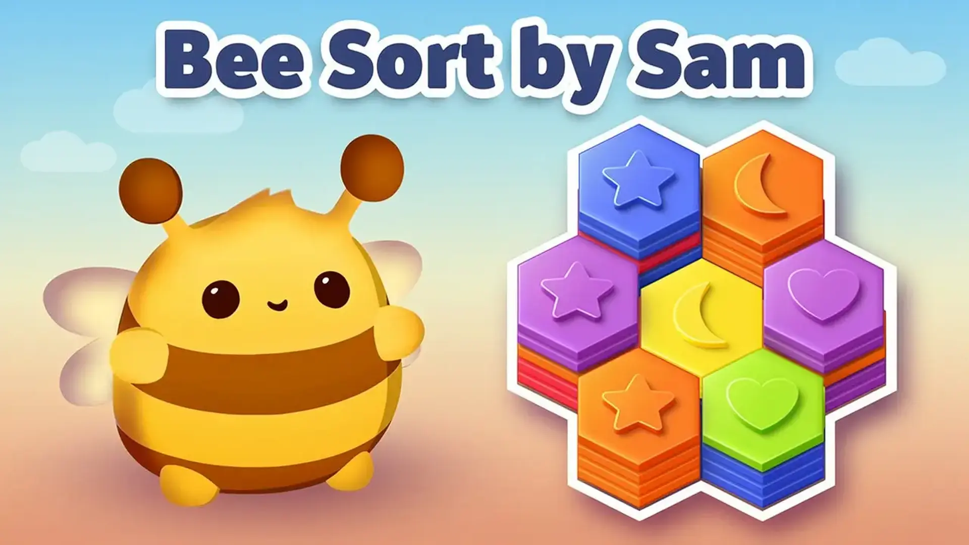 Bee Sort by Sam - Puzzle hexágonos juego