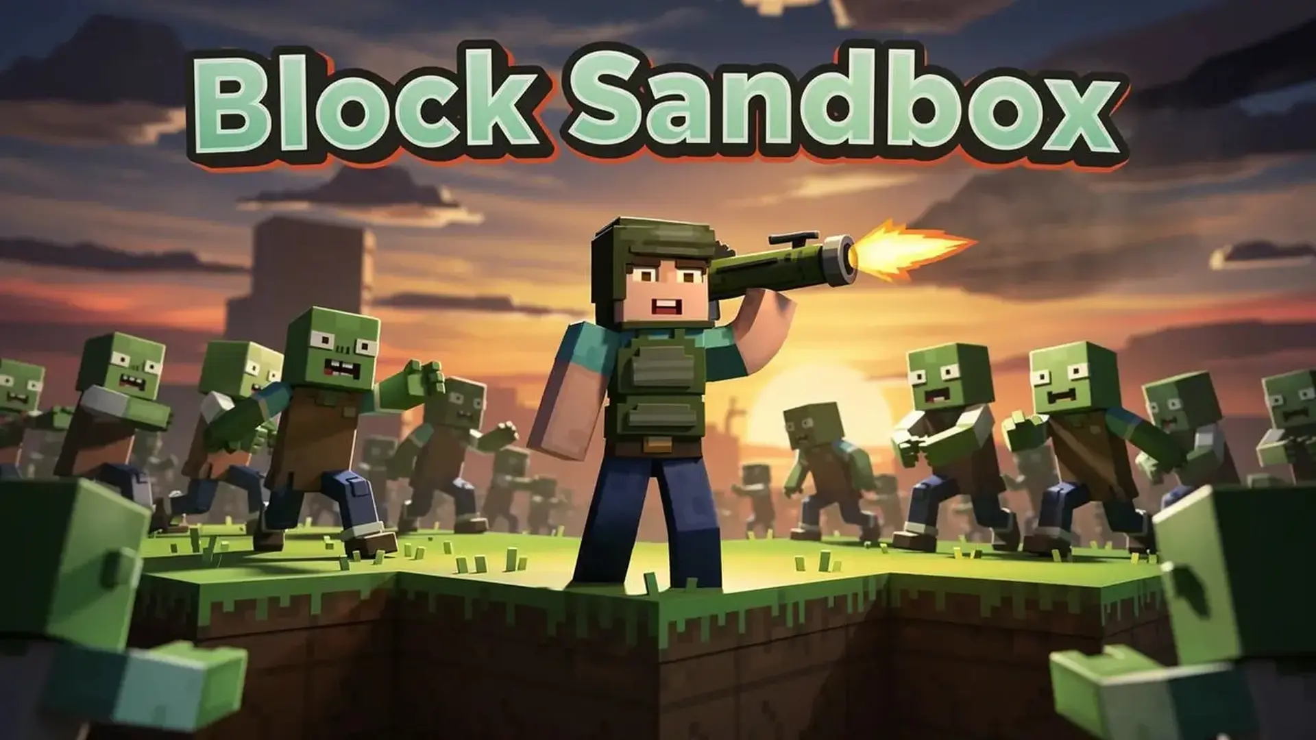 Block Sandbox - لعبة محاكي بناء بكسل