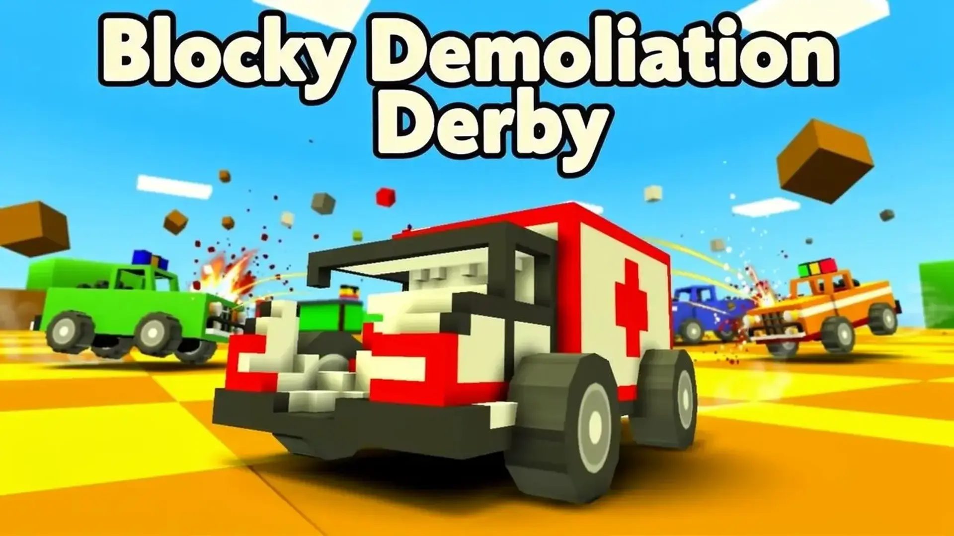 Blocky Demolition Derby - action game
