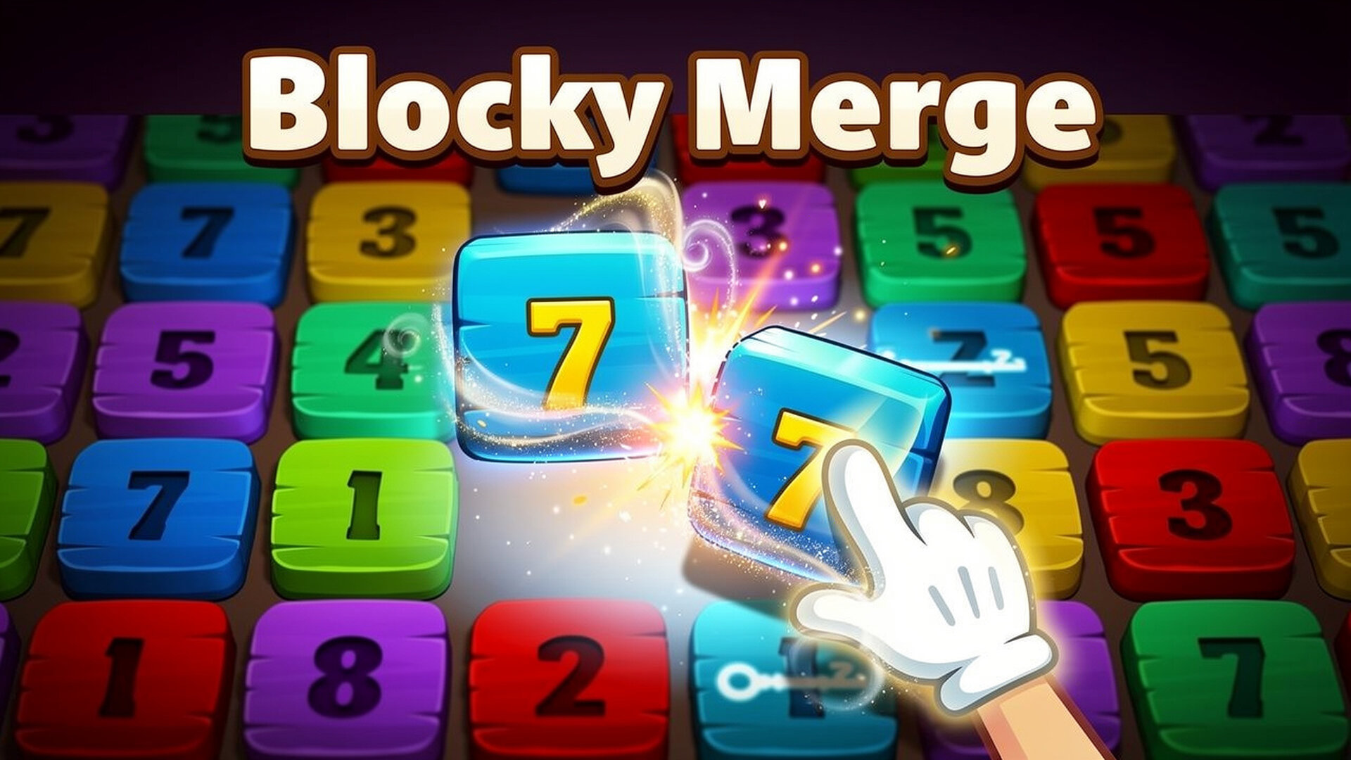 Blocky Merge - لعبة لغز دمج الأرقام الاستراتيجي