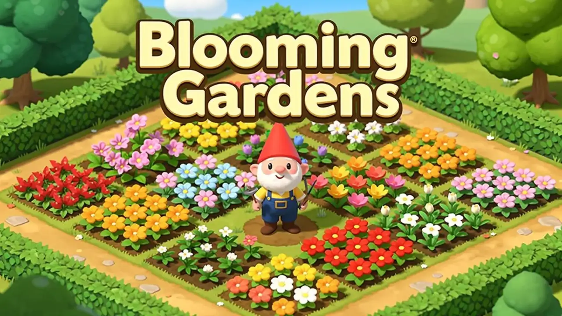Blooming Gardens - Quebra-cabeça Flores Tático jogo