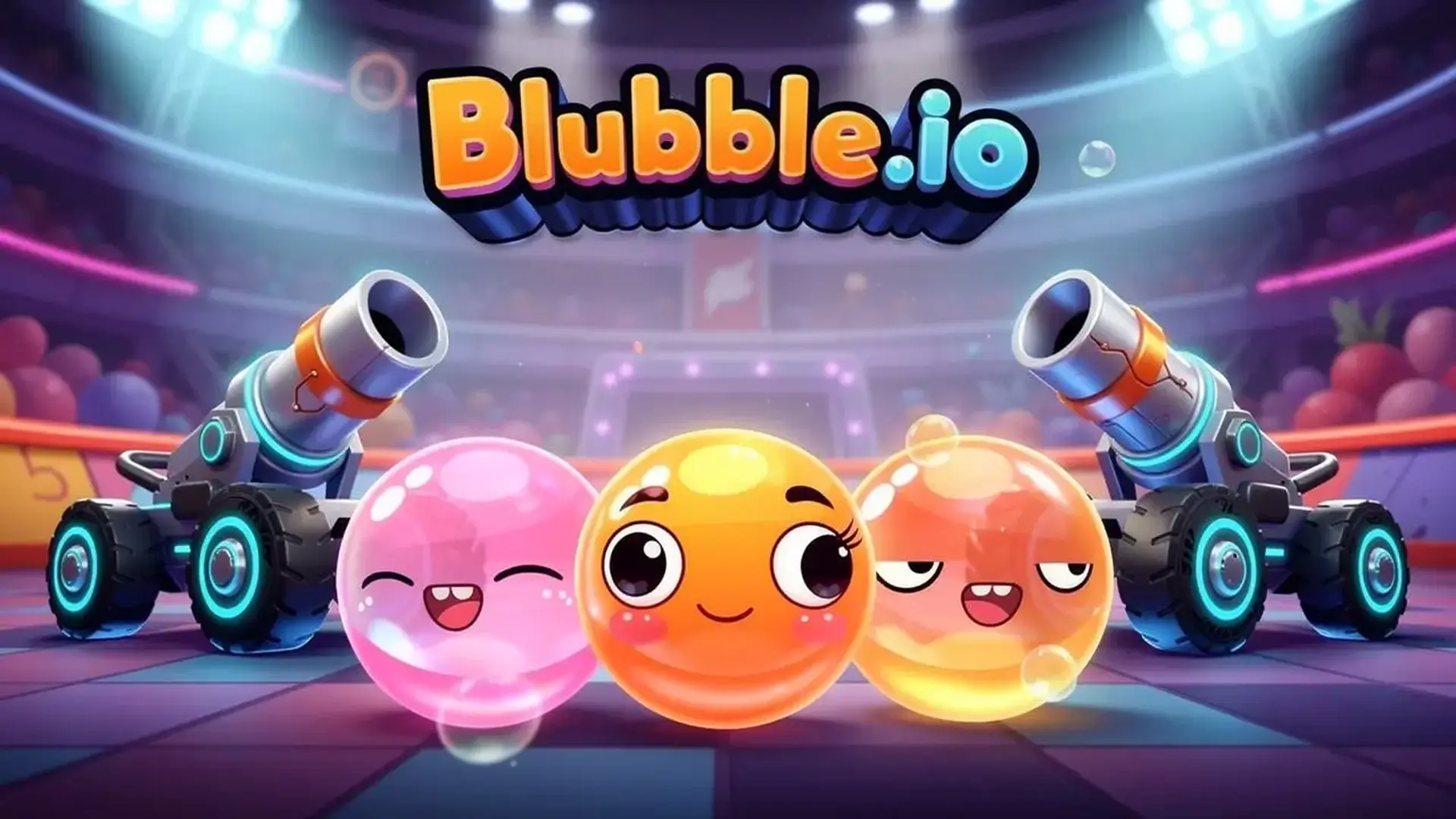 Blubble.io - لعبة ساحة قتال روبوتات سريعة