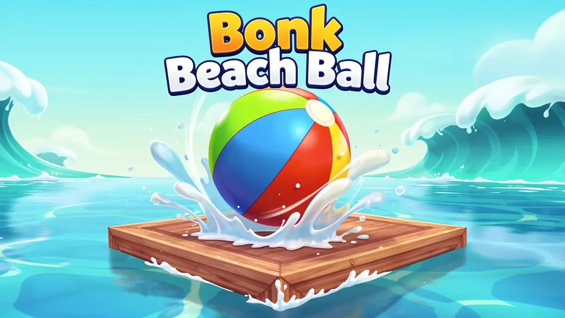 Bonk Beach Ball - Puzles física y habilidad juego