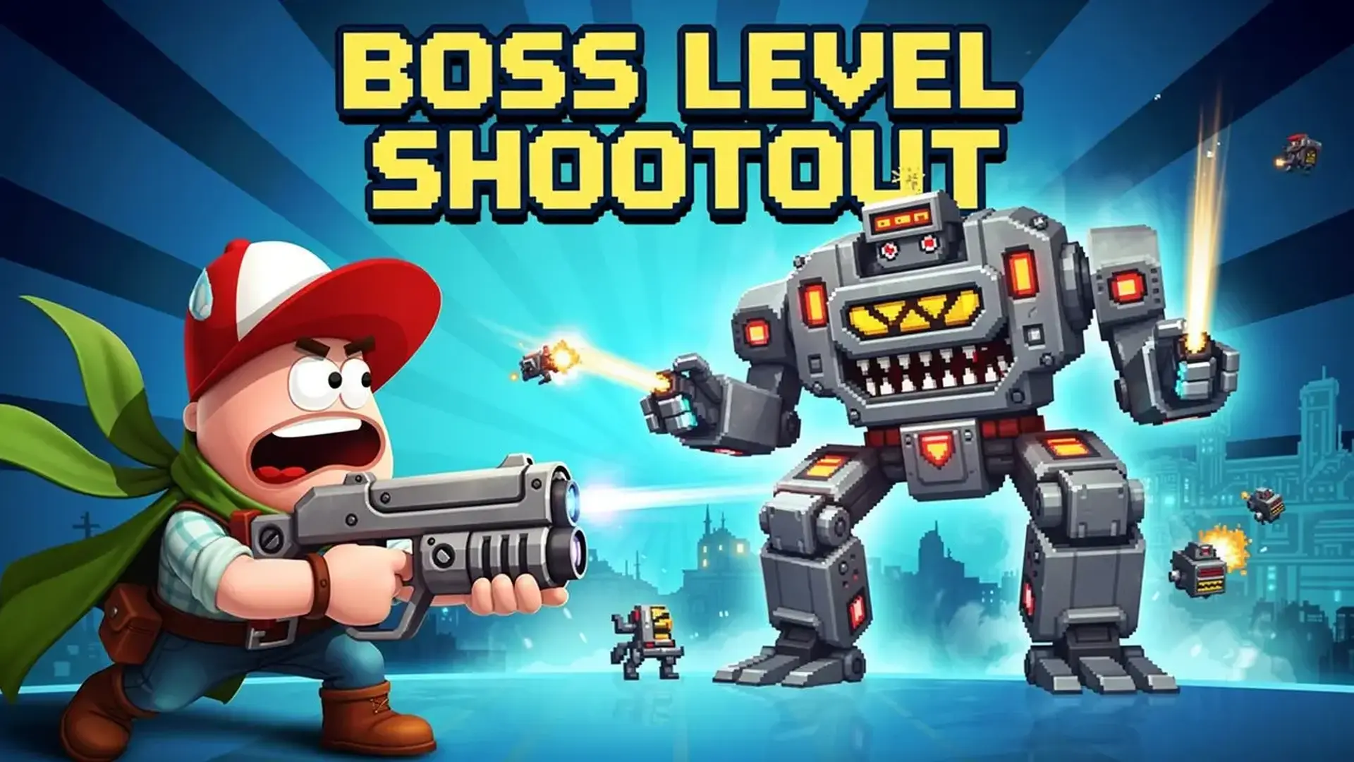 Boss Level Shootout - Shooter Retro jogo