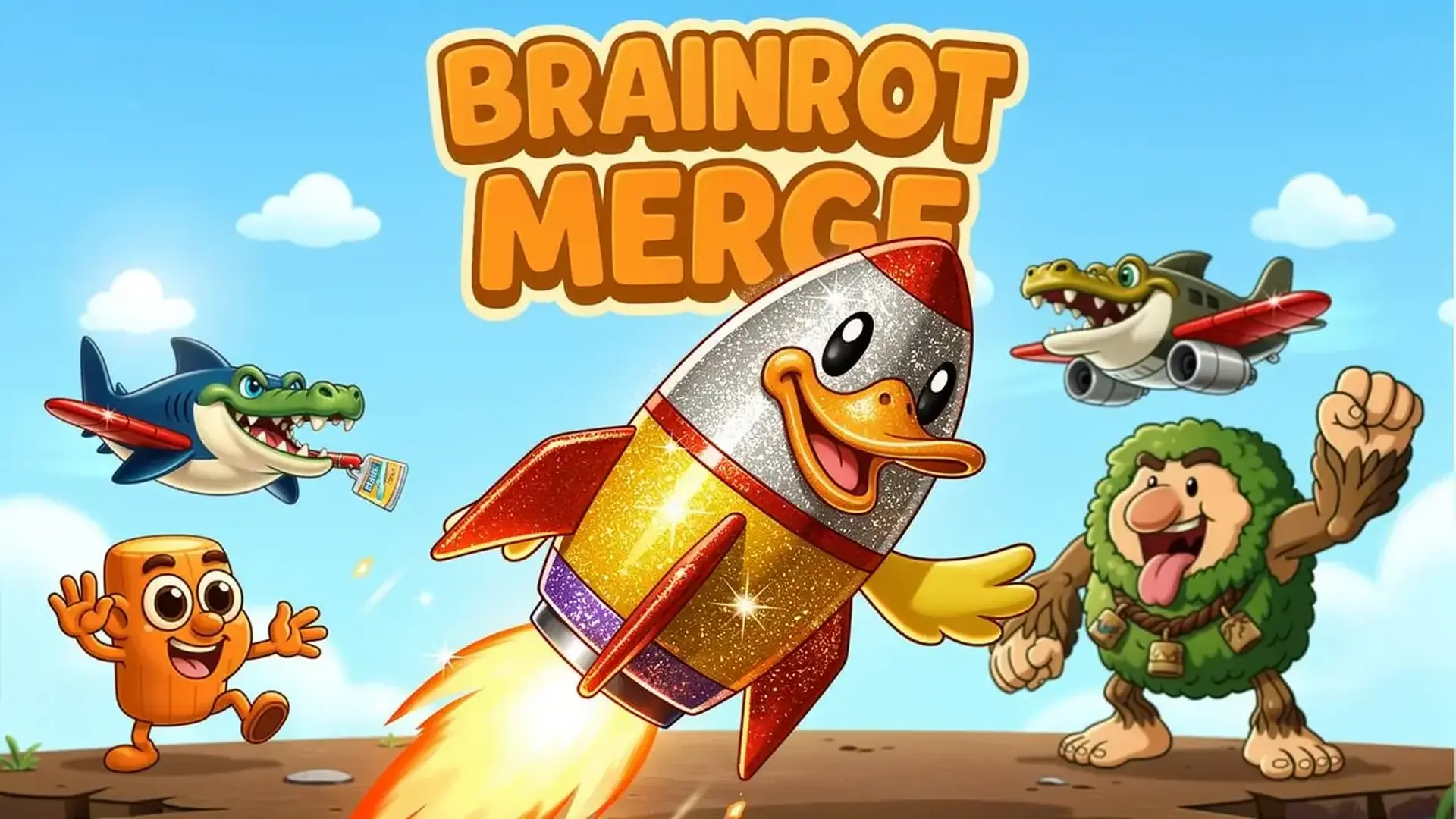 Brainrot Merge - لعبة لغز دمج فيزيائي