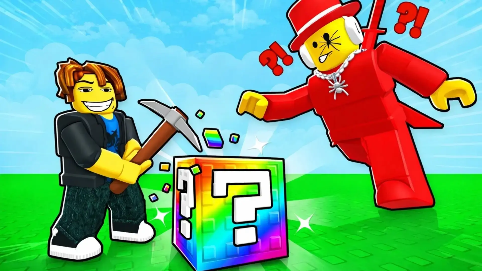 Break a Lucky Blocks with Brainrots - لعبة مغامرة بقاء ممتعة