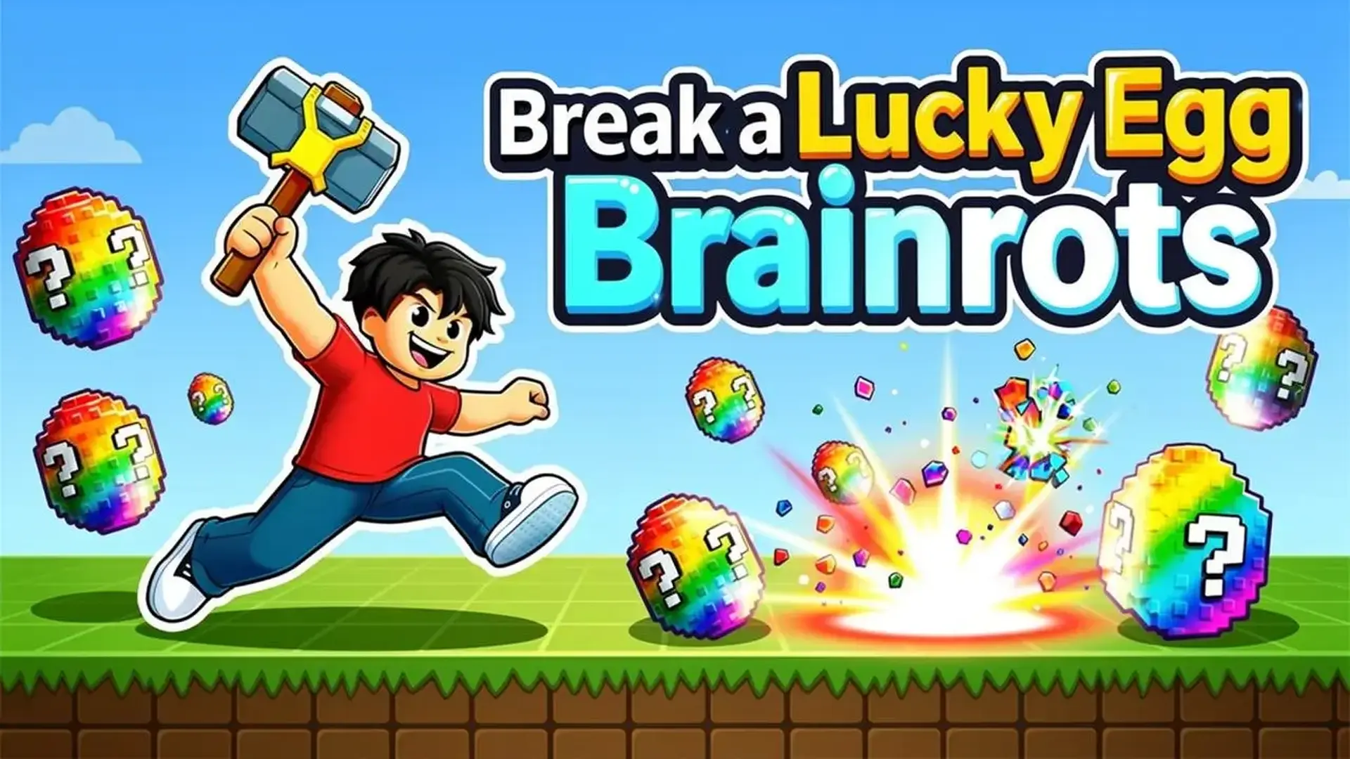 Break a Lucky Egg Brainrots - jeu de Casse d'Œufs Obby