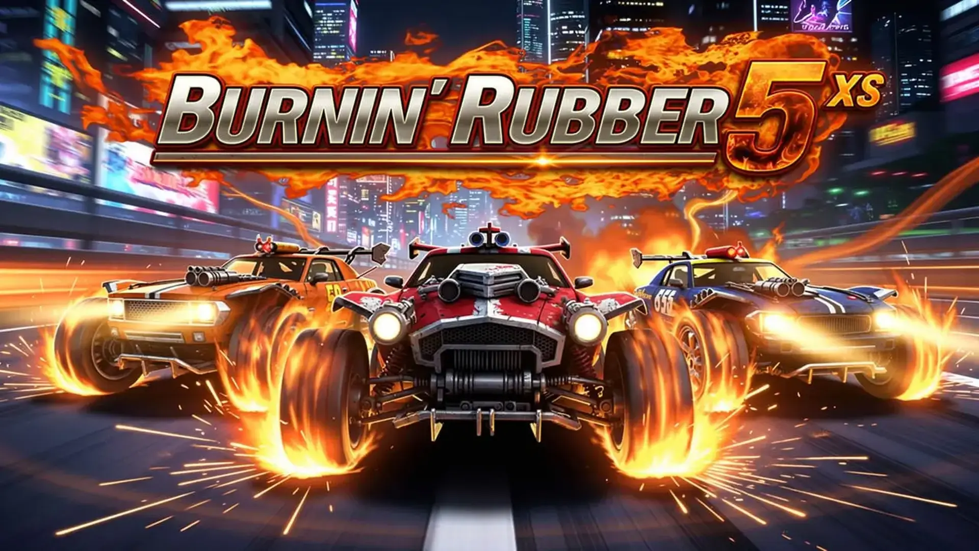 Burnin' Rubber 5 XS - destructive vehicle combat racing game