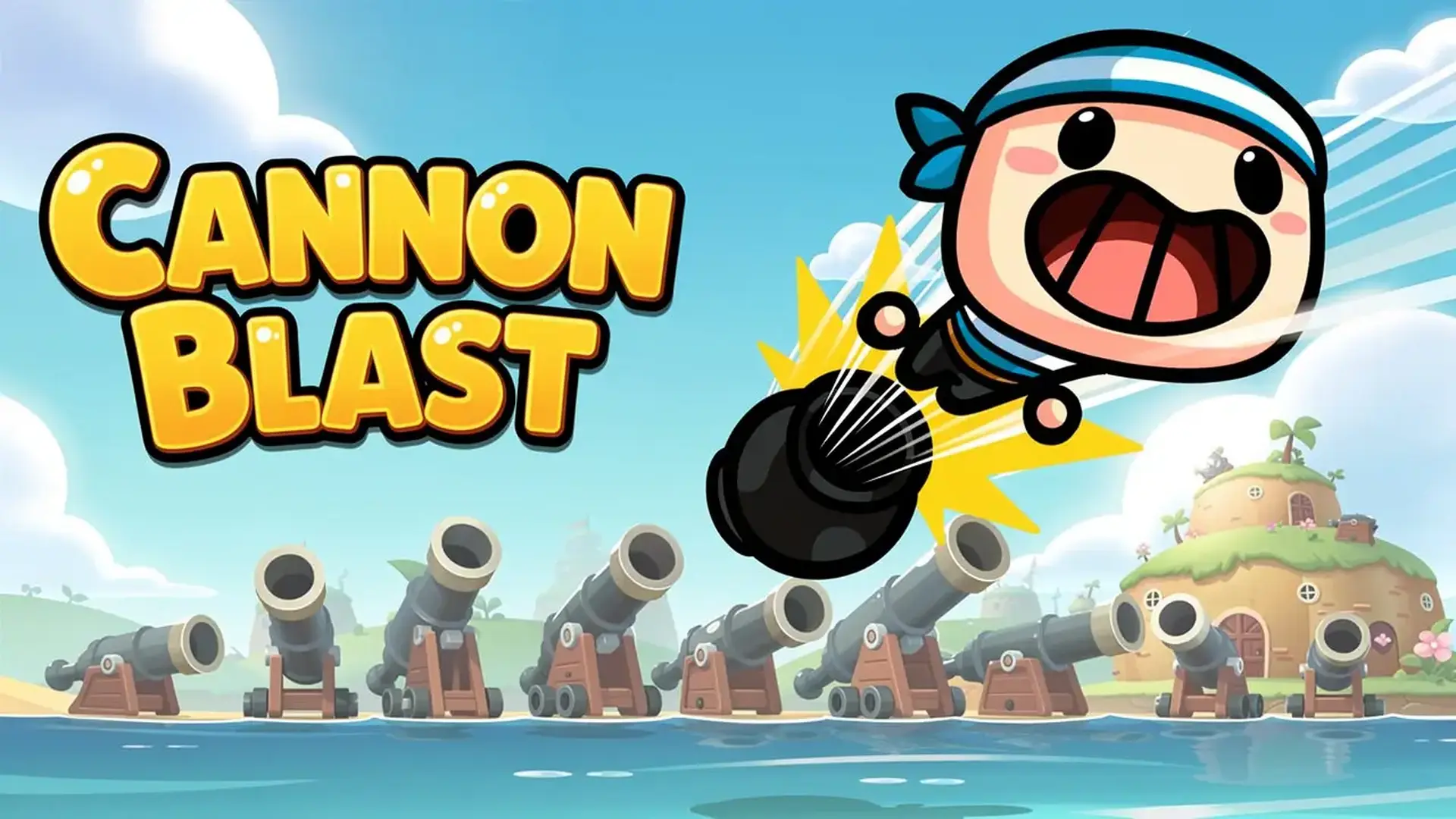 Cannon Blast - لعبة شوتر أركيد فيزيائي