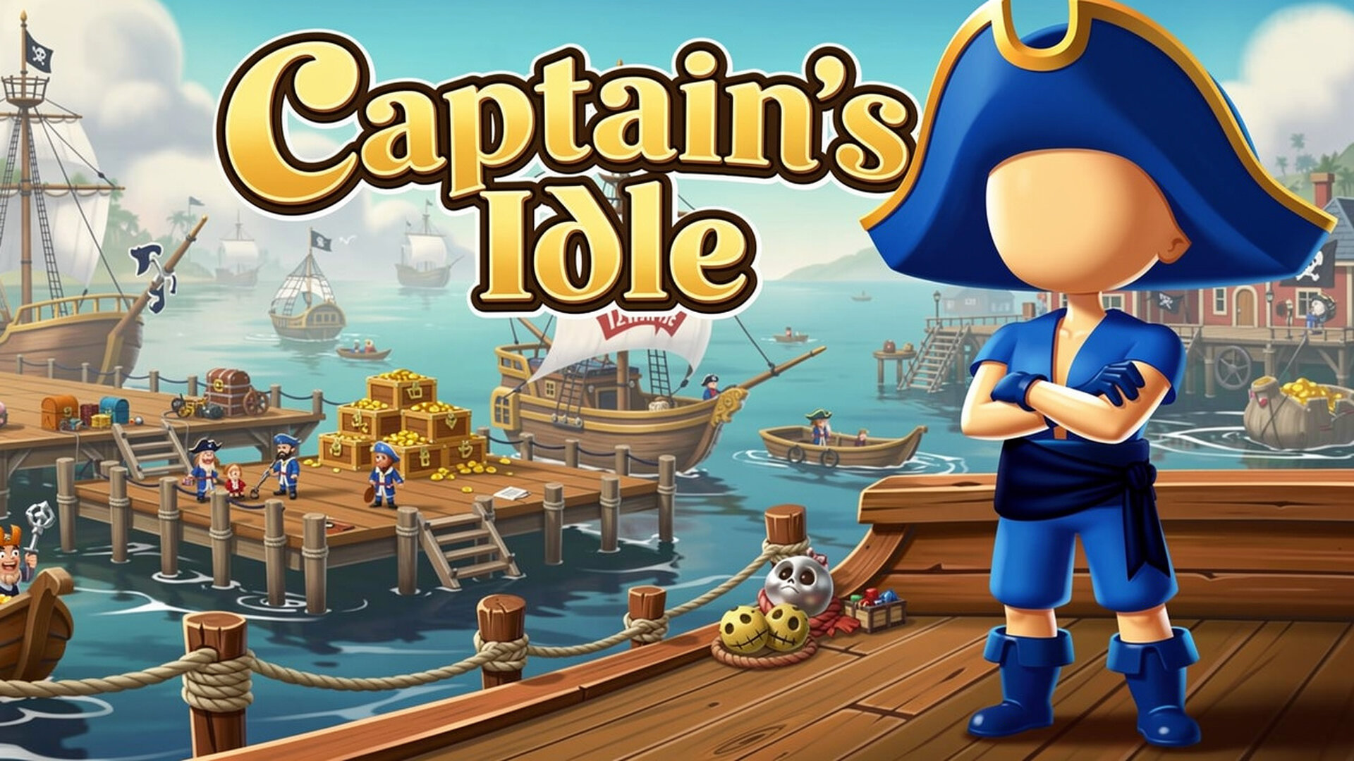 Captains Idle - 海盗养成模拟 组建最强舰队，轻松挂机，征服广阔海域掠夺宝藏！ 游戏