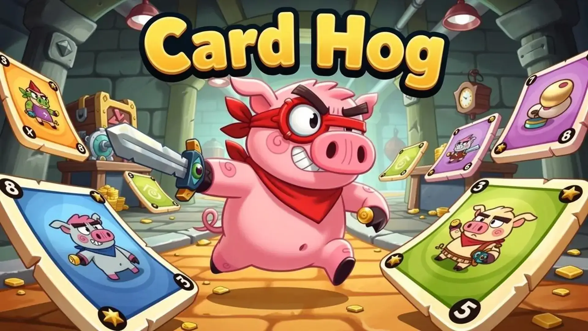 Card Hog - Roguelike cartas táctico juego