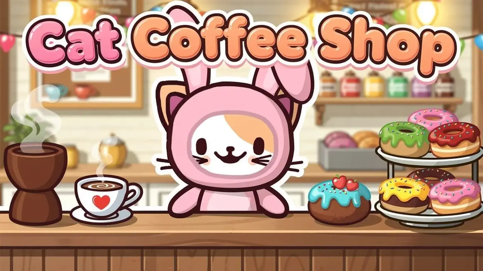 Cat Coffee Shop - Simulación cafetería y puzles juego
