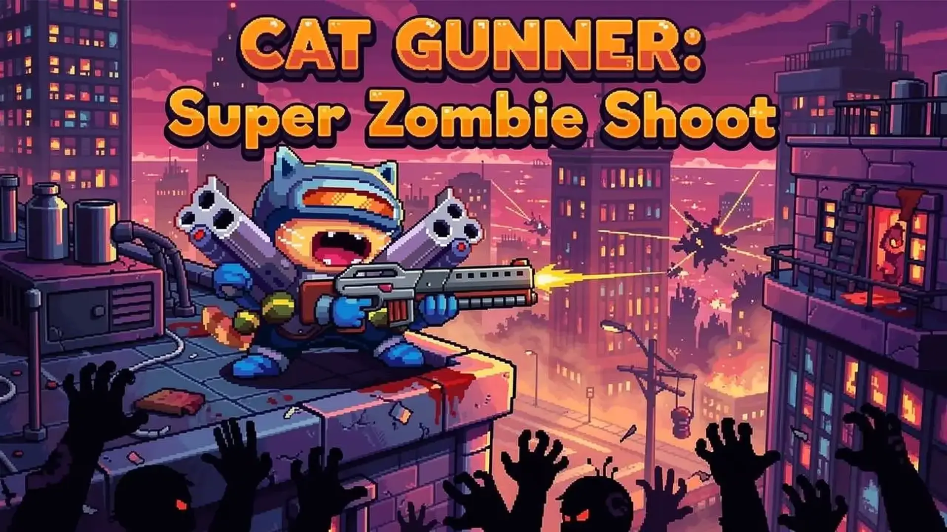 Cat Gunner: Super Zombie Shoot - Shooter Arcade Gatos juego