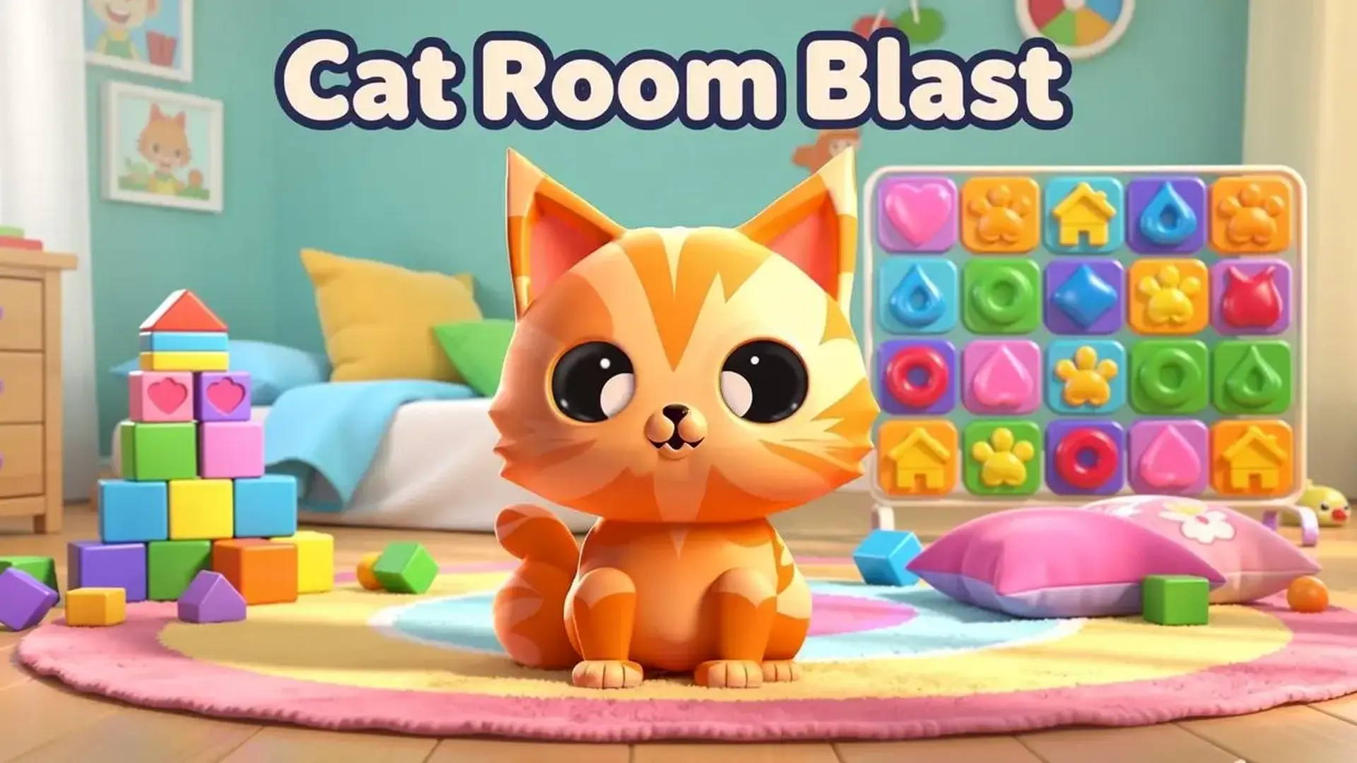 Cat Room Blast - Puzzles bloques y gatos juego