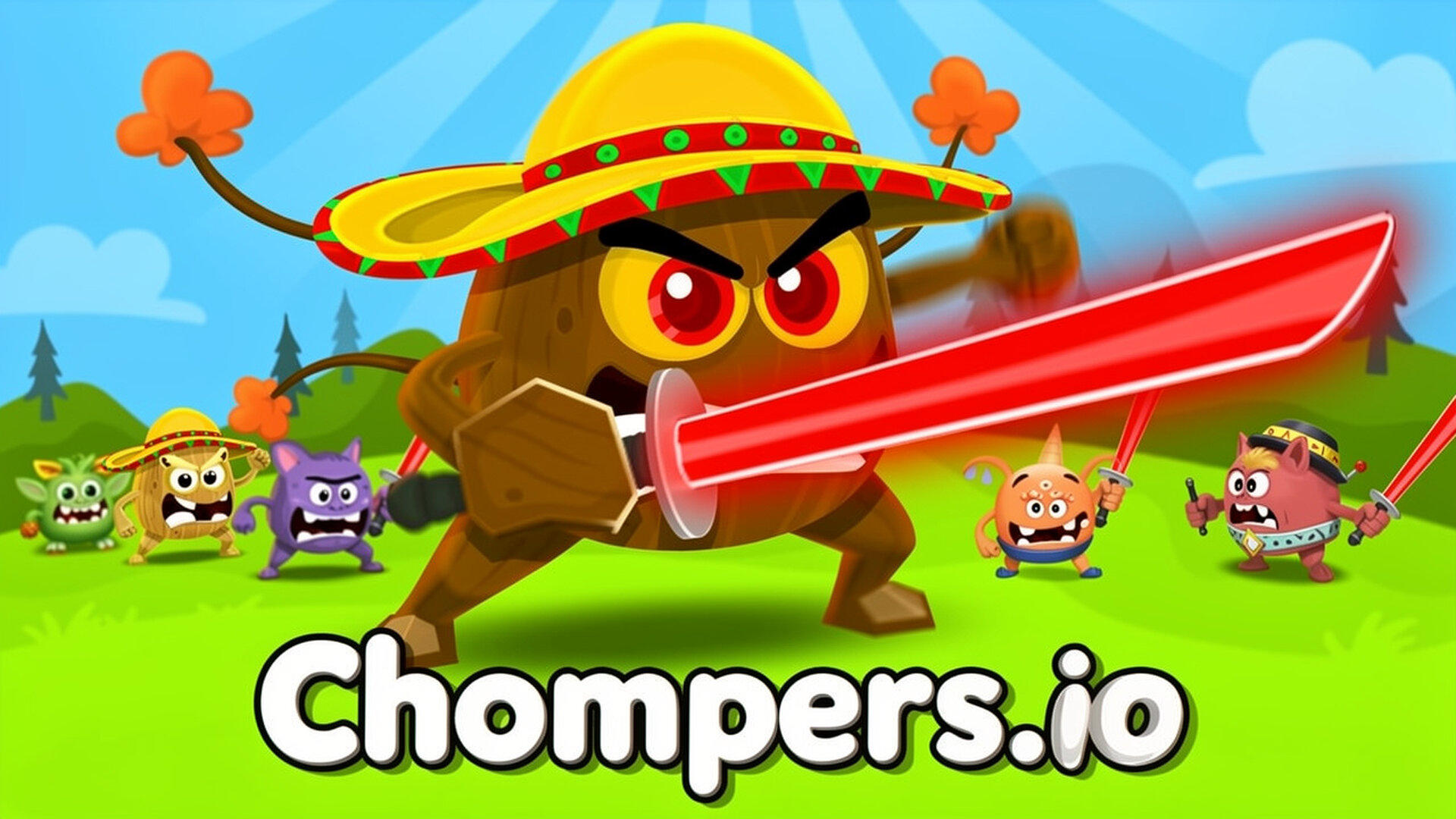 Chompers.io - لعبة IO قتالية سريعة