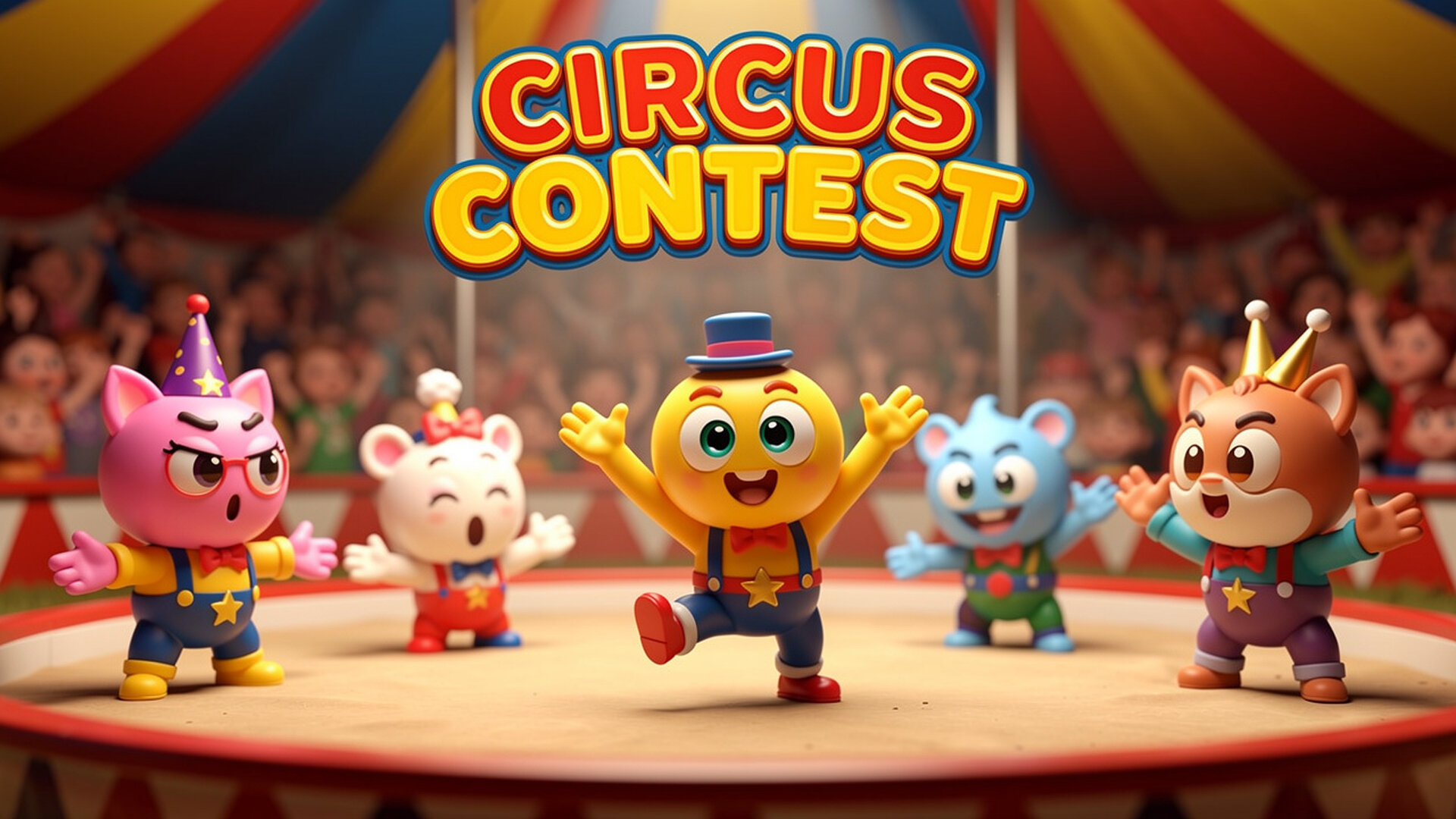 Circus Contest - Suika-Merge Retro-Plattformer Spiel