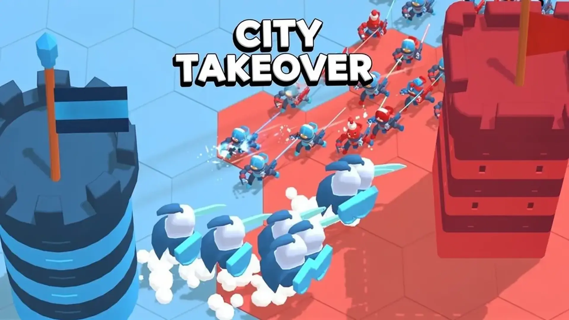 City Takeover - 爽快！都市占拠戦略パズル。建物同士を線でつないで軍隊を送り込み、ライバルを圧倒して全タワーを支配せよ！ ゲーム