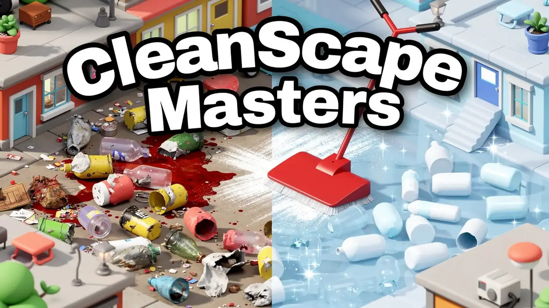CleanScape Masters - 3D清洁模拟经营：升级你的强力吸尘器，在极致解压的ASMR氛围中横扫垃圾，赚取丰厚回报！ 游戏