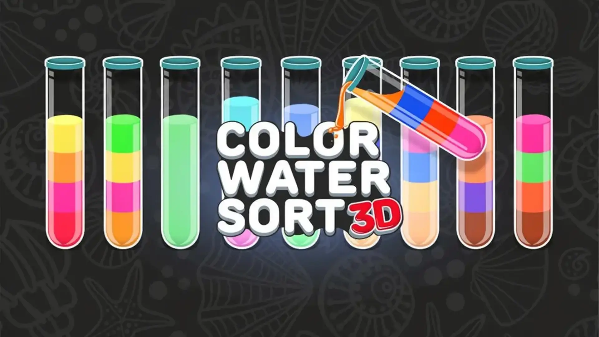 Color Water Sort 3D - Puzzle lógica 3D juego