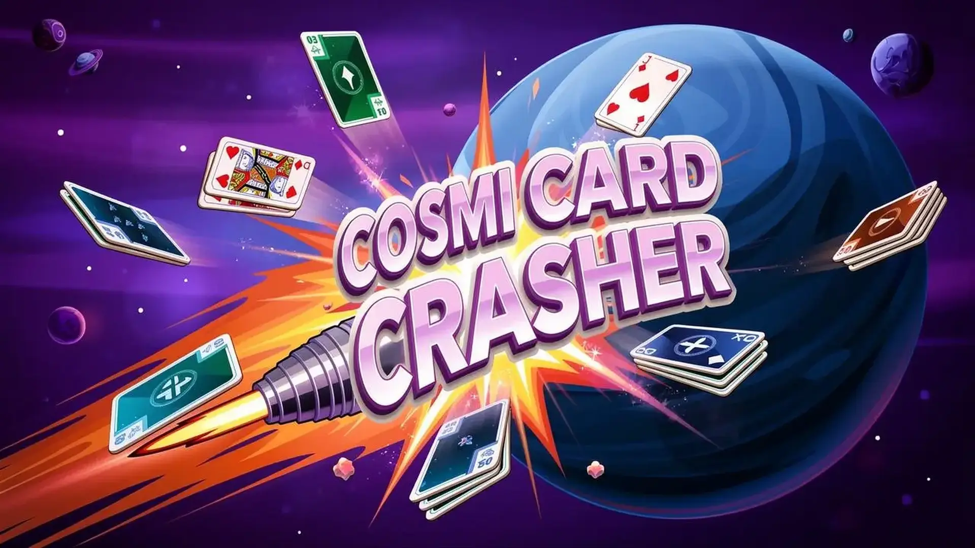 Cosmic Card Crasher - Puzle cartas estelar juego