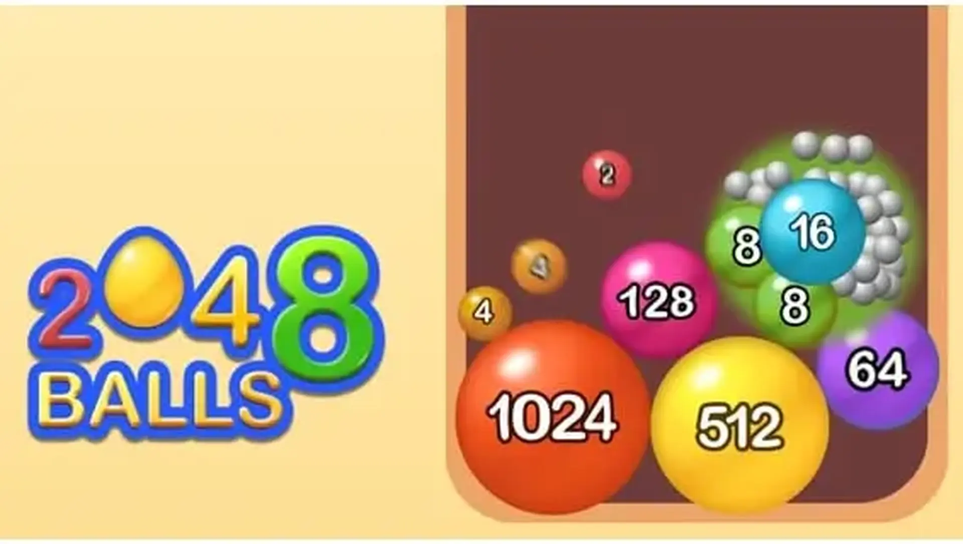 Crazy 2048 Balls - Объединяй шары физике игра