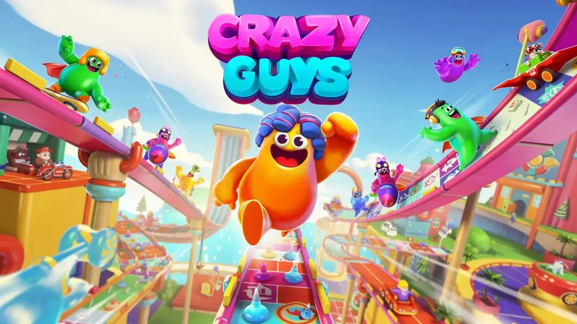 Crazy Guys - Хаотичные гонки препятствиями Падай игра