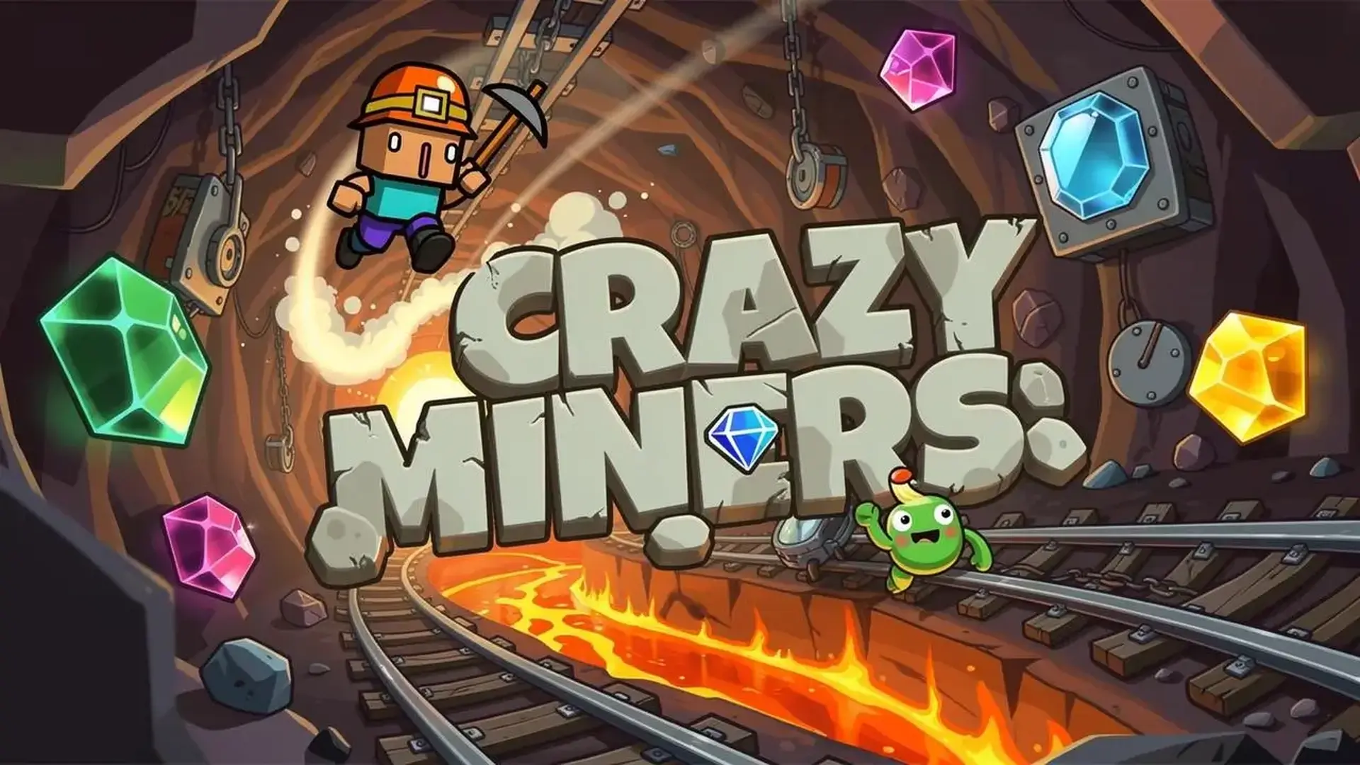 Crazy Miners - Minería competitiva 2D juego