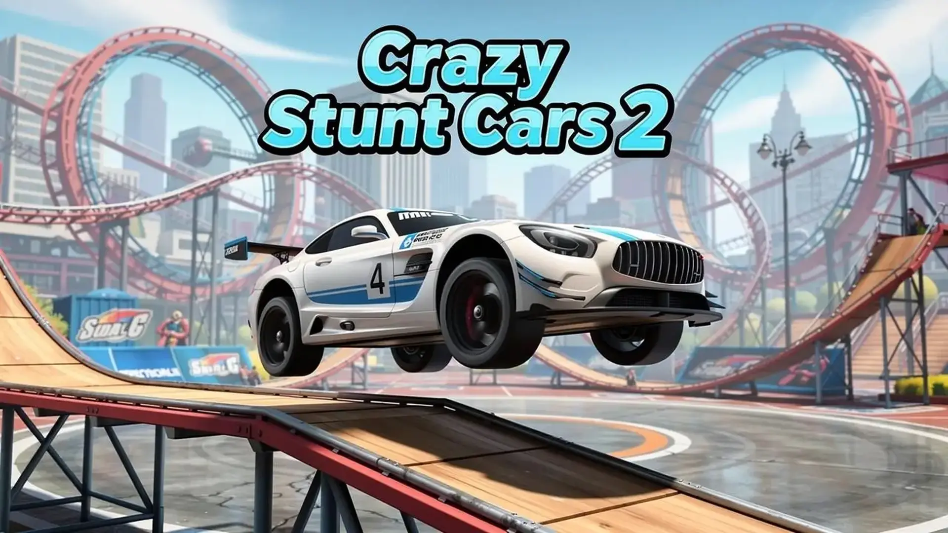Crazy Stunt Cars 2 - jeu de Simulateur cascades monde ouvert