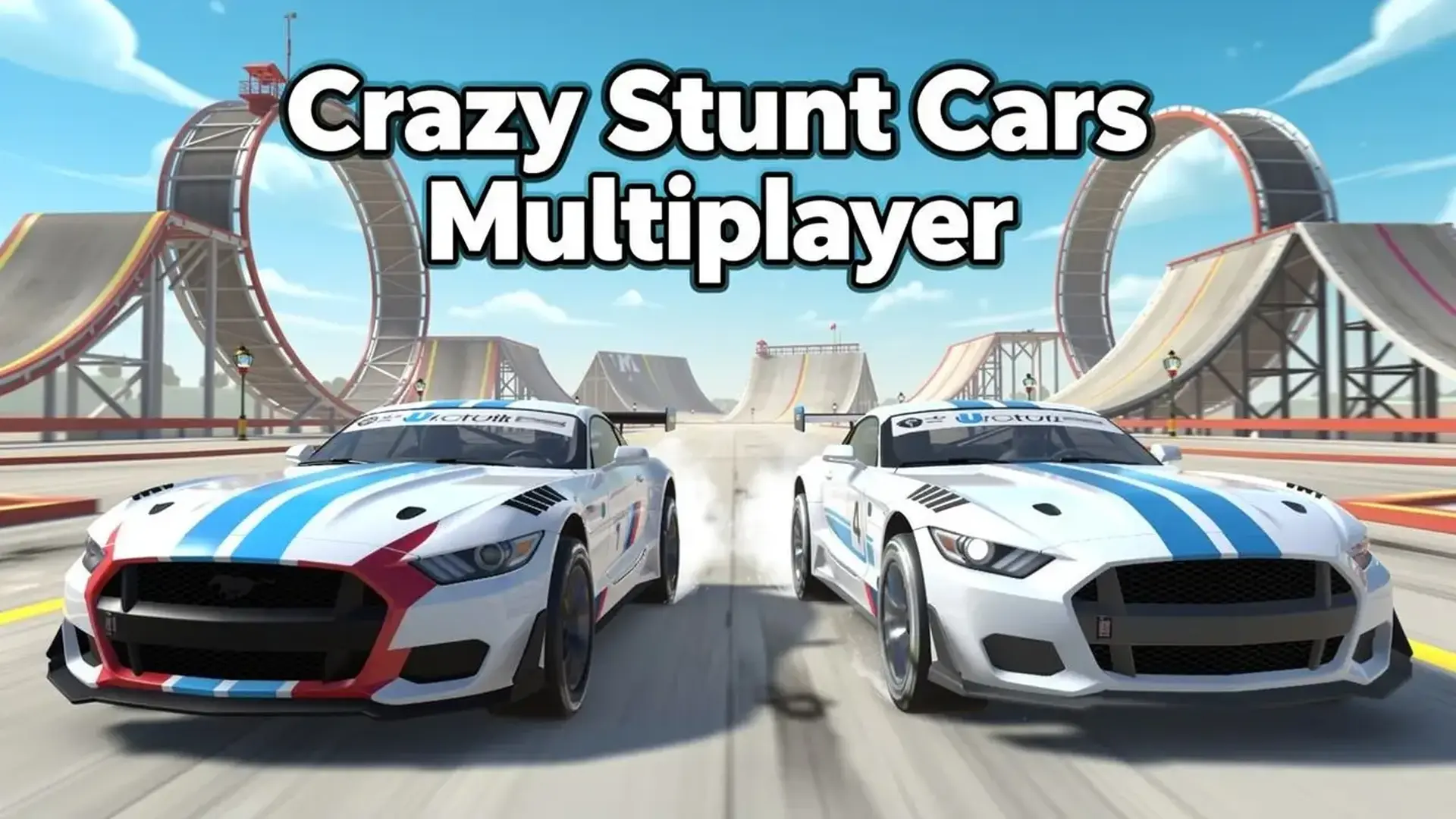 Crazy Stunt Cars Multiplayer - Мультиплеерные гонки трюками Дрифтуй игра