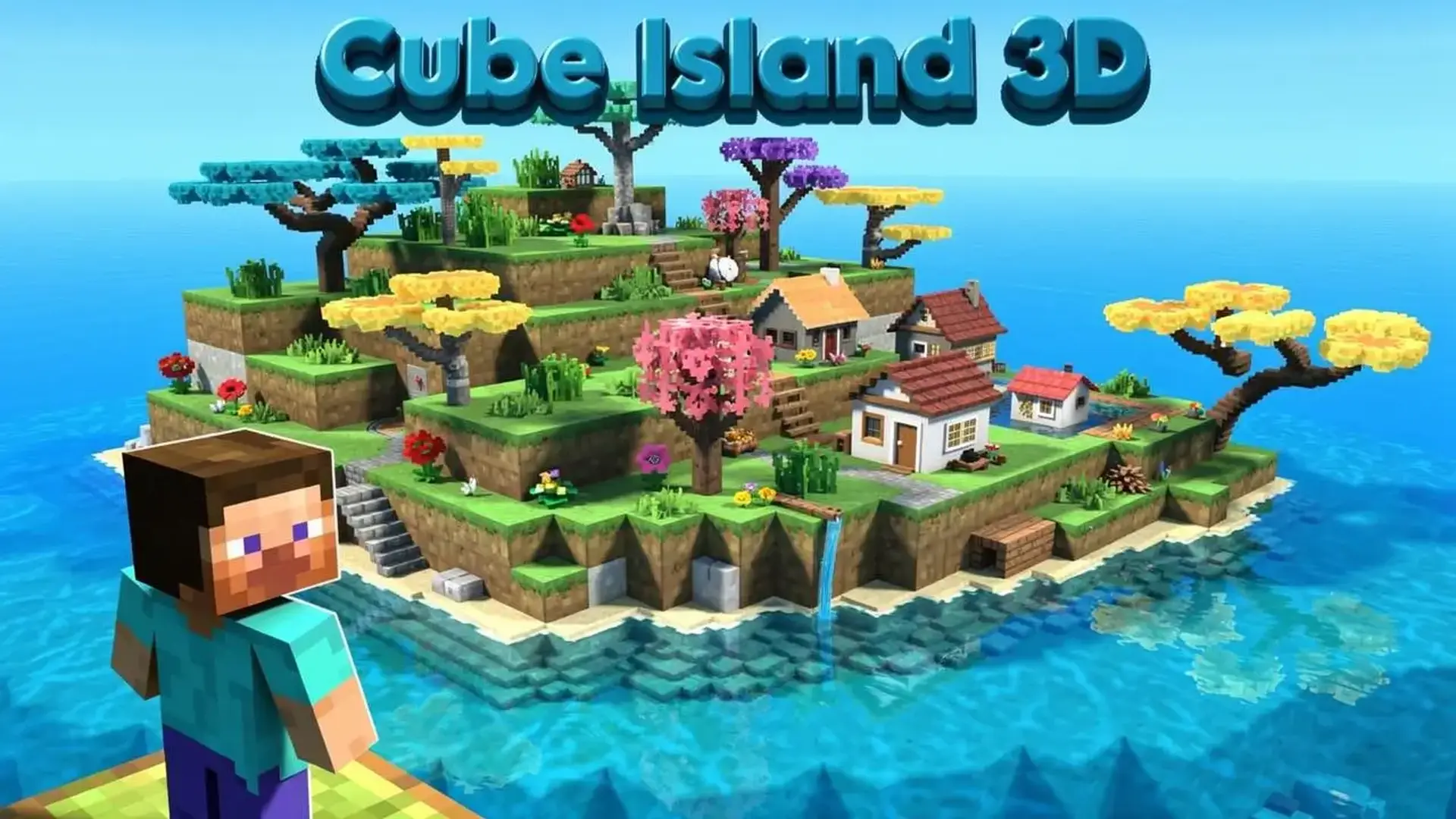 Cube Island 3D - لعبة ألغاز ثلاثية الأبعاد شيقة