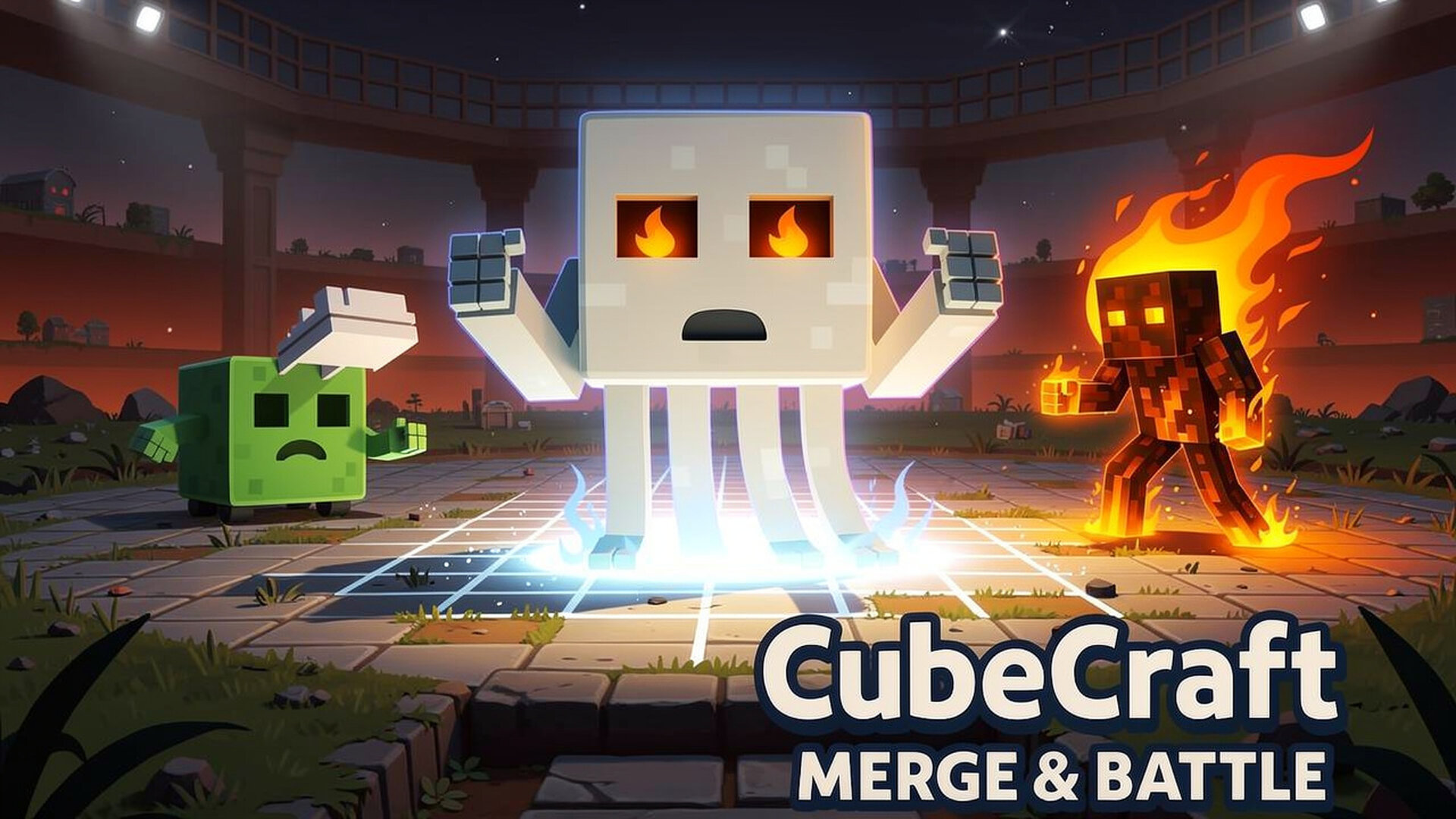 CubeCraft: Merge & Battle - Estrategia Fusión Comanda tu juego