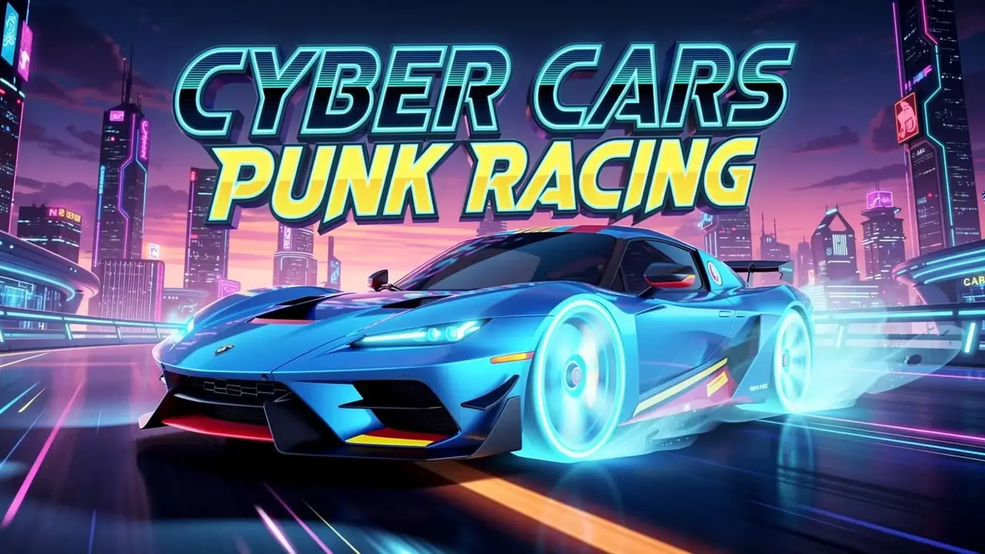 Cyber Cars Punk Racing - لعبة سباق سيارات سايبربانك