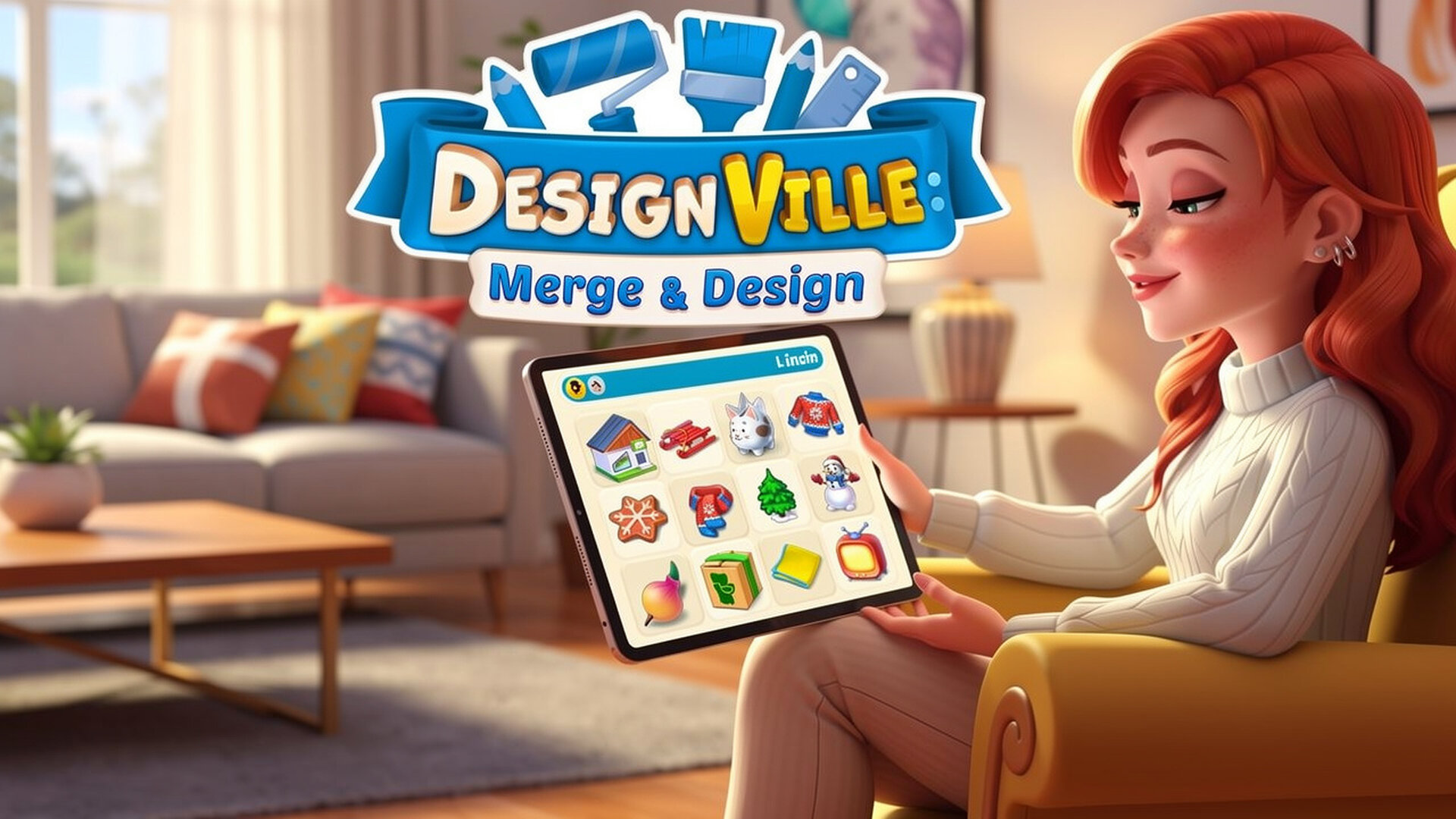 Designville: Merge & Design - لعبة دمج وألغاز