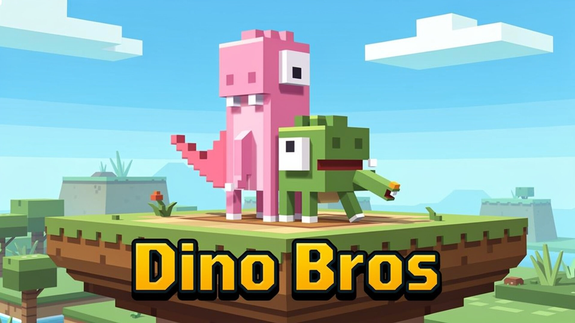 Dino Bros - 创意等距视角益智闯关：同步操控两只恐龙，挑战100个烧脑逻辑关卡，开启极致手脑协同冒险！ 游戏