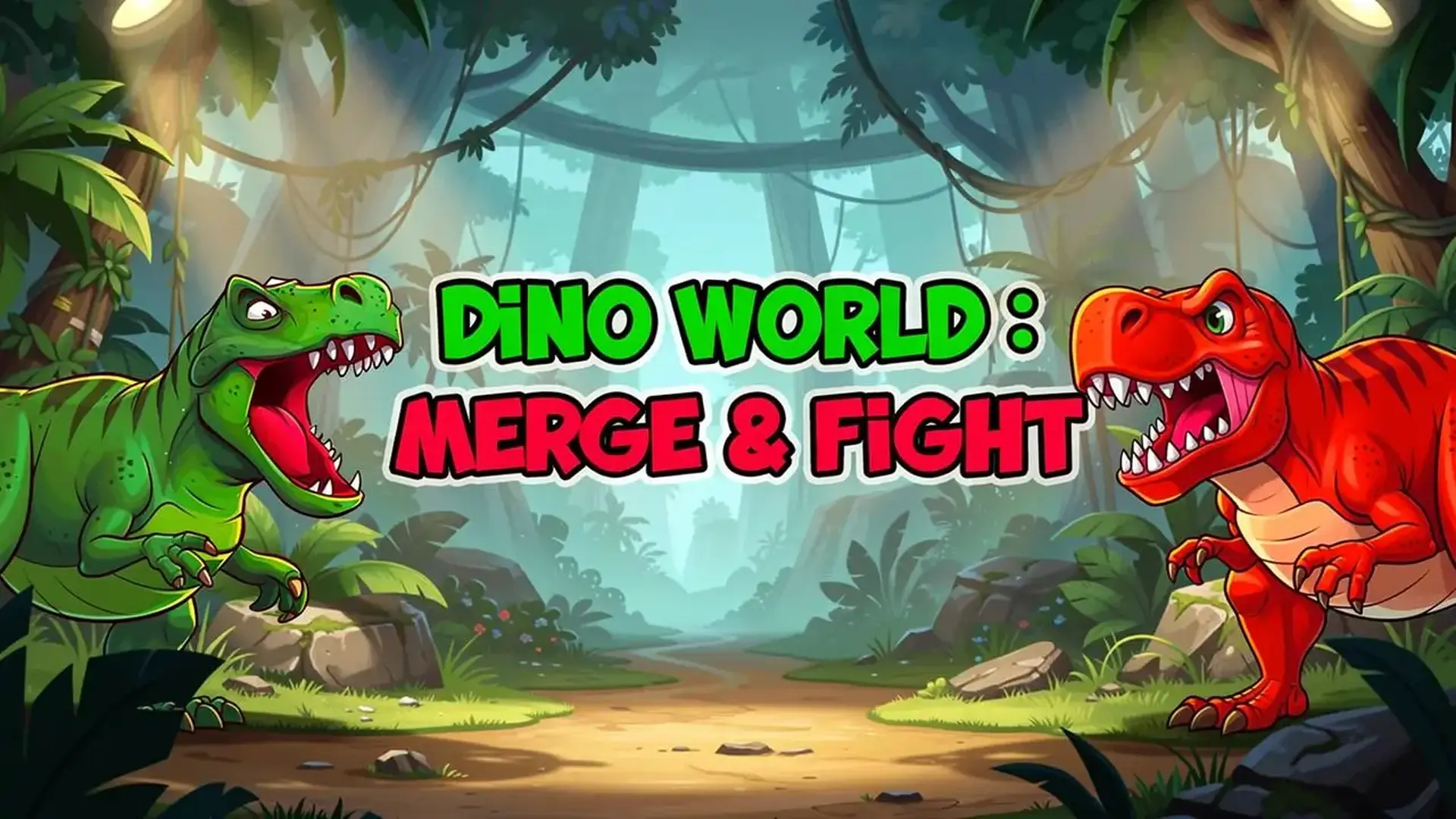 Dino World: Merge & Fight - merge dinosaurs game