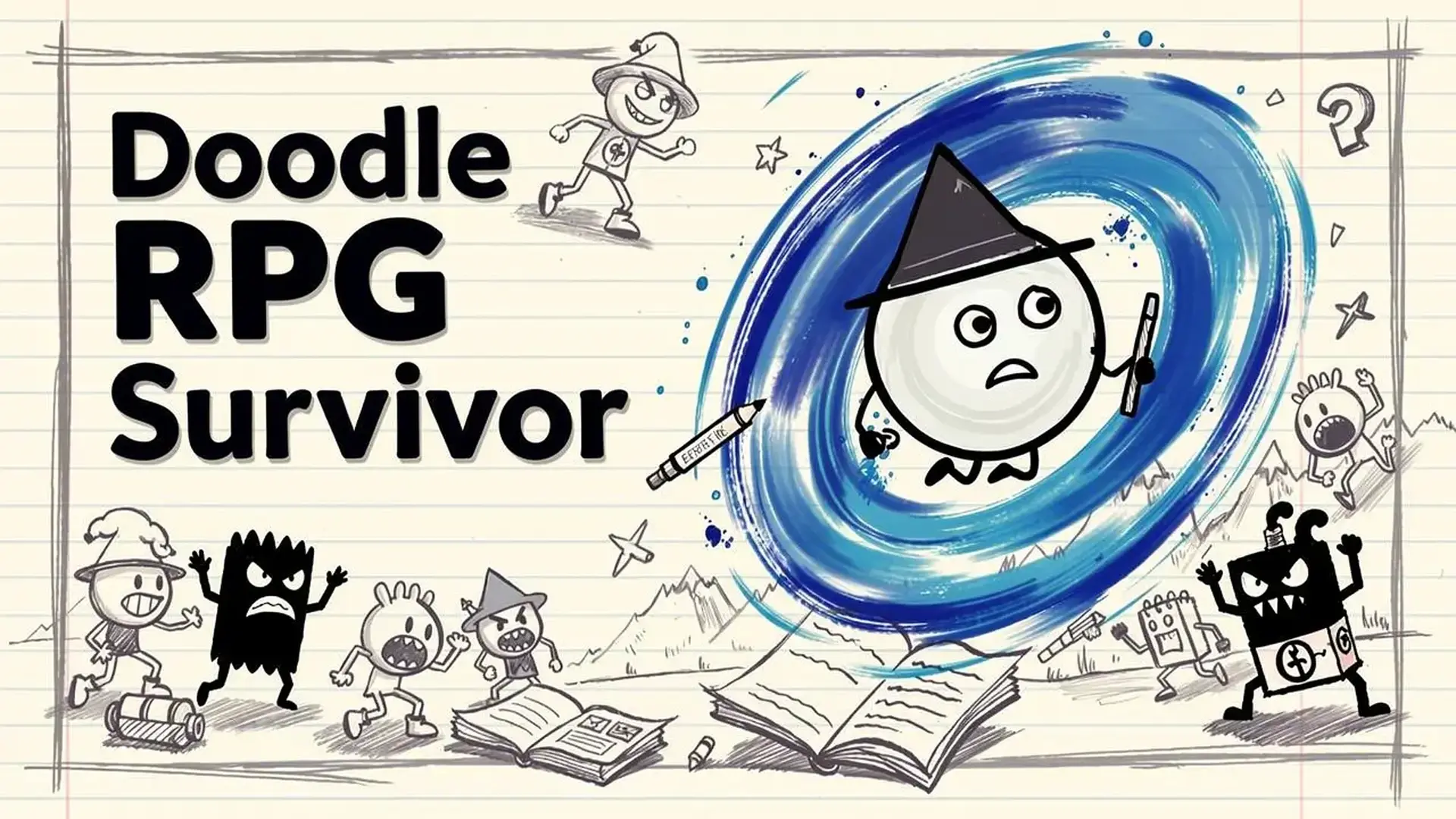 Doodle RPG Survivor - لعبة مغامرة بقاء RPG